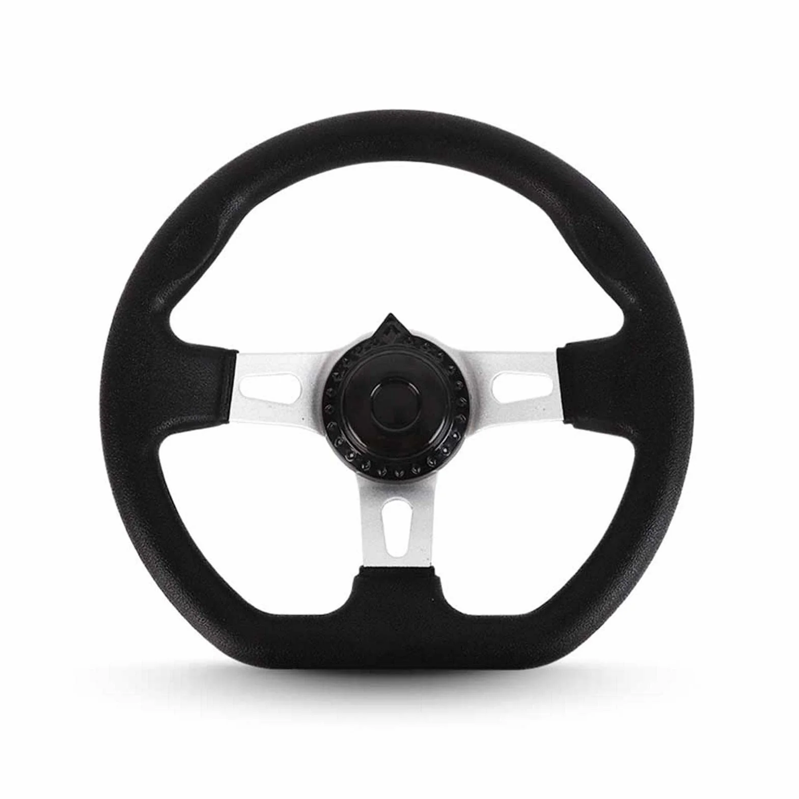 Volante per go-kart con cappuccio per Kandi, 270 mm, interno veicolo, 3 razze per volante Go Kart, in schiuma PU con fori