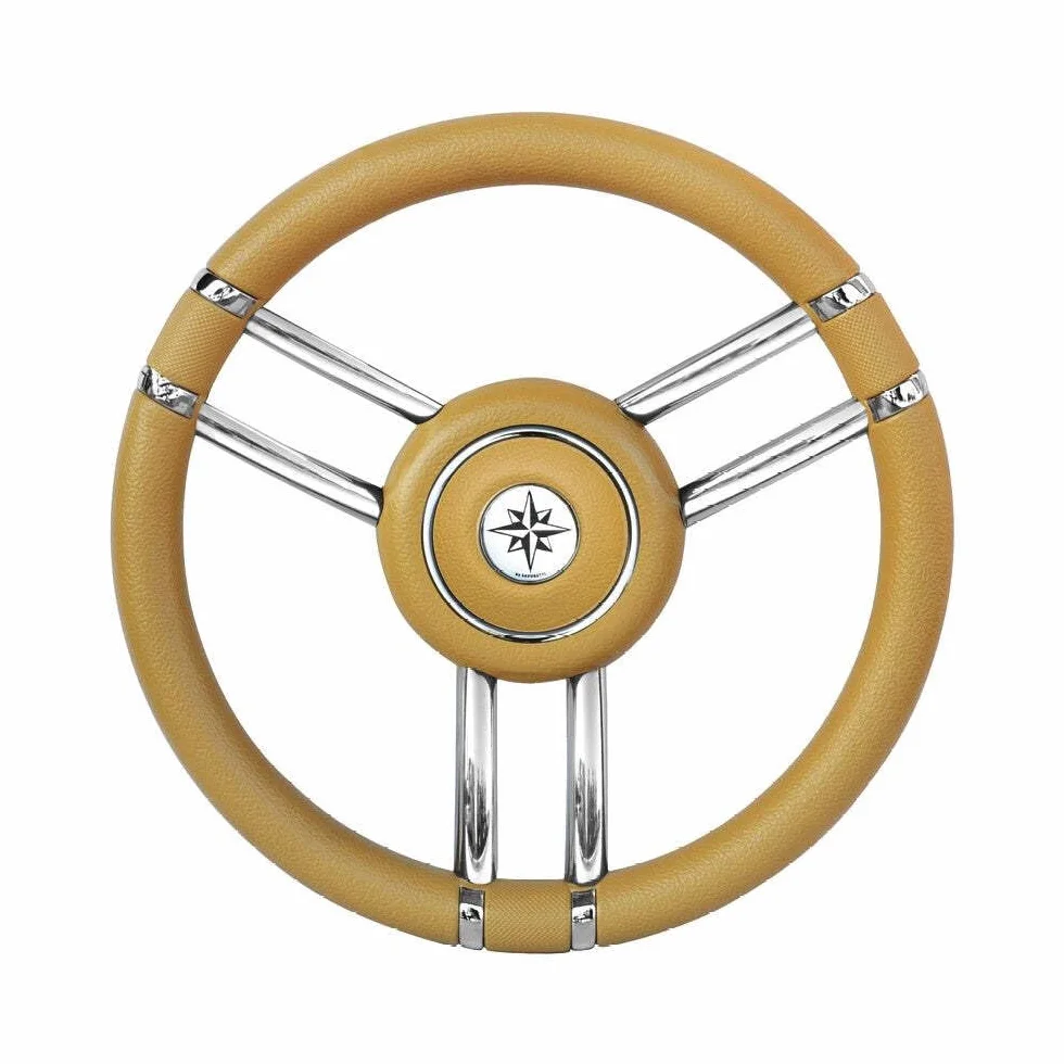 OSCULATI Volante Apollo Inox+Poliuretano Ø 350 mm Avorio
