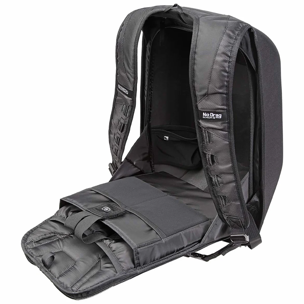 OGIO No Drag Mach 1 Stealth, Nero, 48 cm