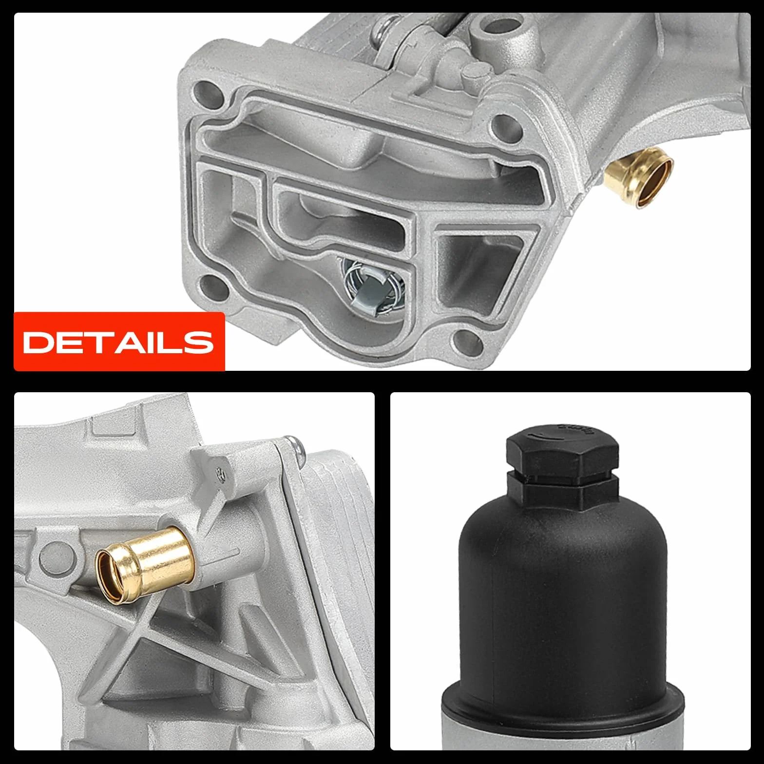 Frankberg Radiatore dell'olio Filtro dell'olio Benzina Compatibile con SLK R171 1.8L Sprinter 3-T Bus B906 1.8L Classe CLC CL203 1.8L