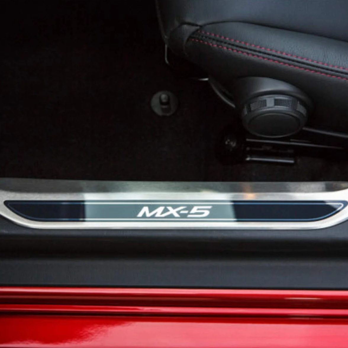 Mazda MX-5 ND – Sportlich – Soft Top Cover – Per sinistra e destra – Auto – Rosso – Acciaio inossidabile –
