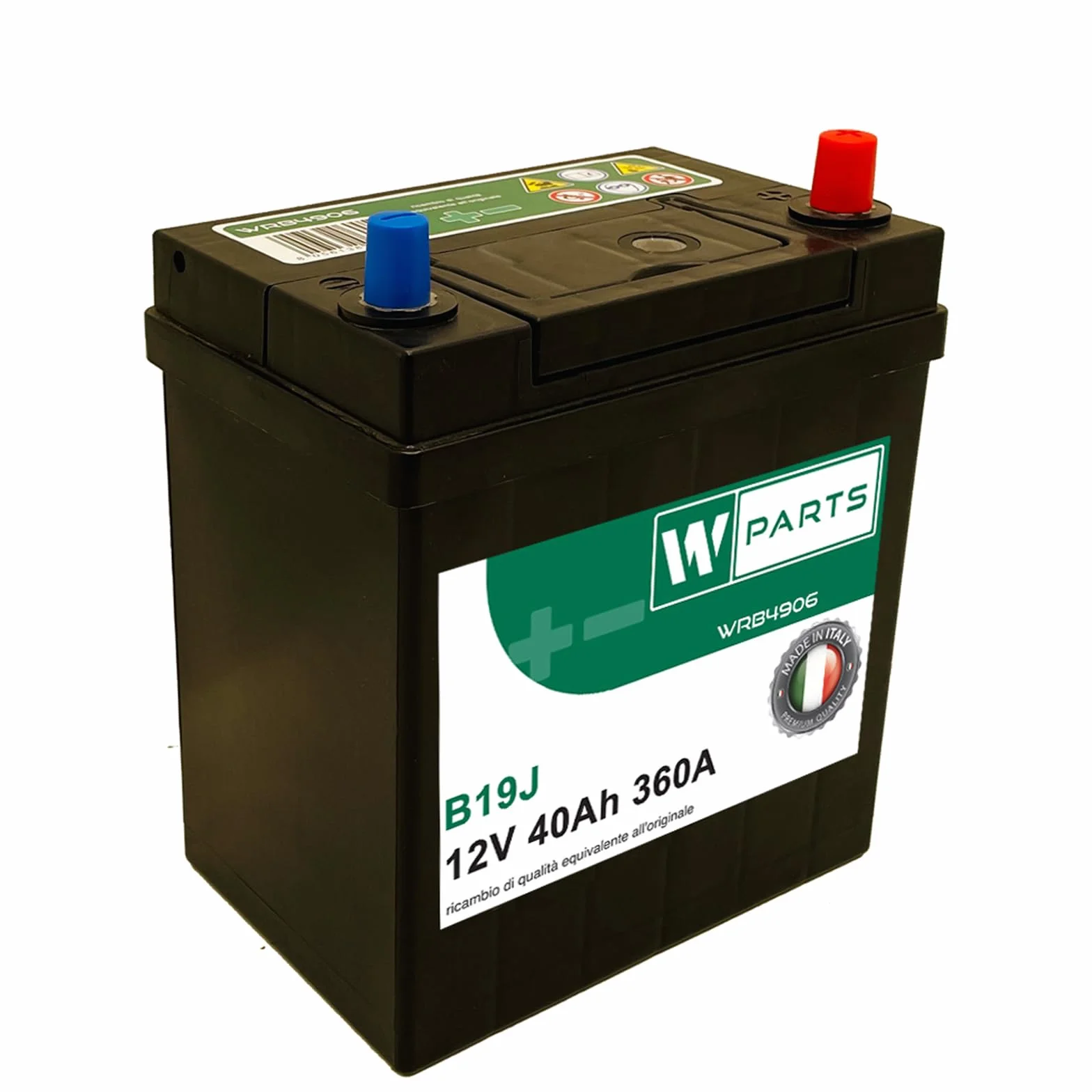 BATTERIA AUTO 40 Ah 360 A EN spunto Positivo a Destra Poli Piccoli