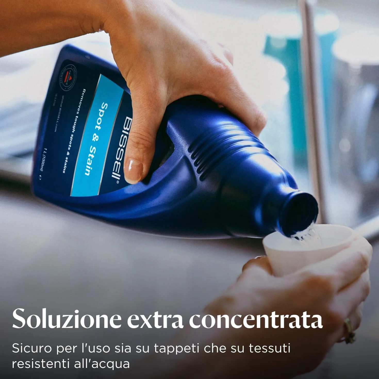 BISSELL Spot & Stain soluzione detergente 1L 1084N per SpotClean tappeti e rivestimenti