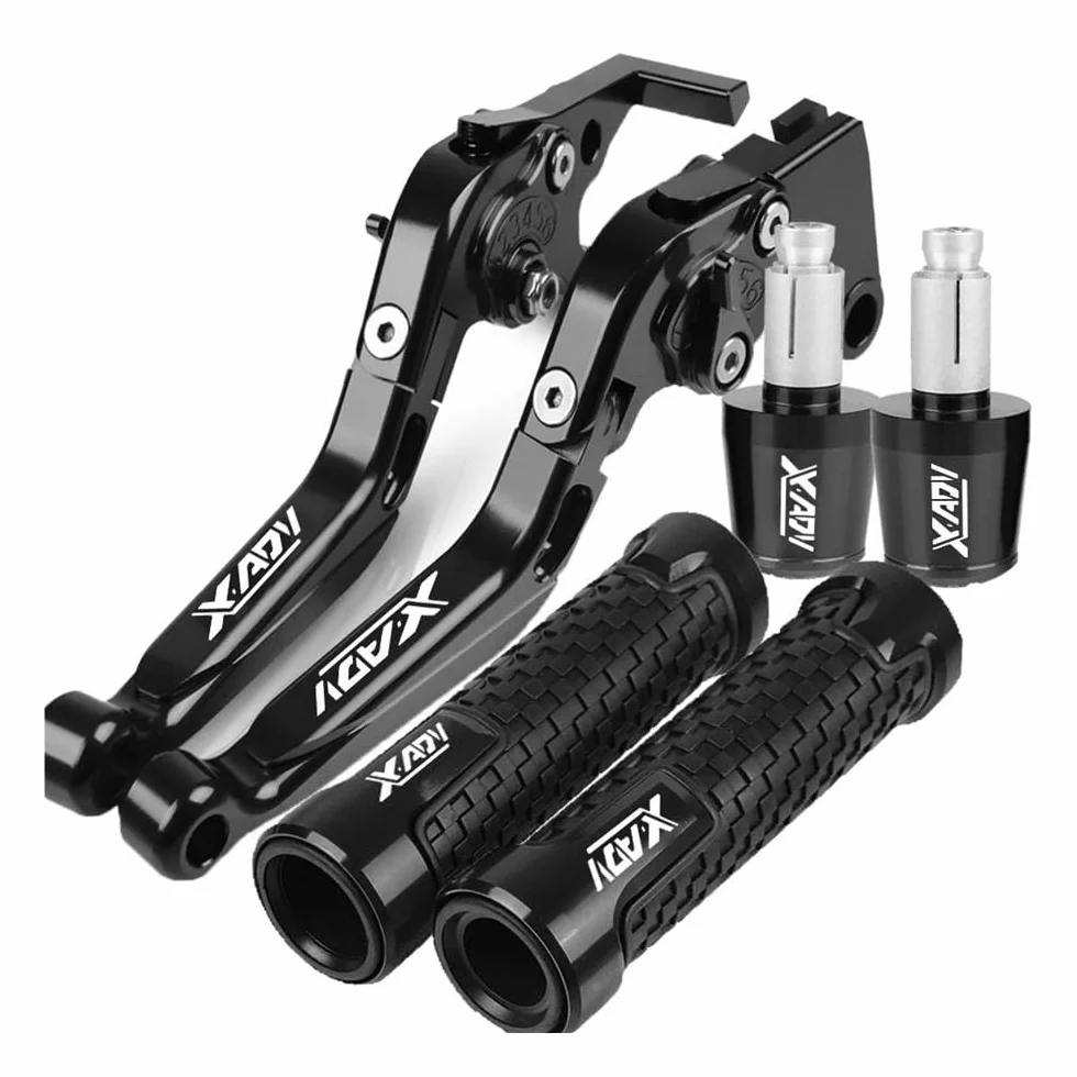 Hon&da XADV750 X-ADV 750 2017-2024 Pieghevoli Regolabili Freno Leve Frizione Manopole Nero