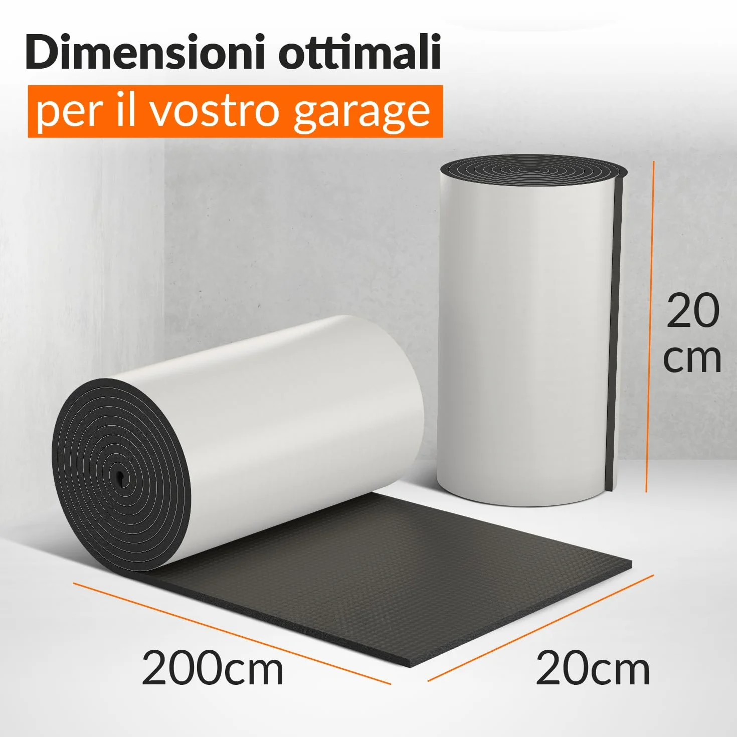 Upgrade4cars Paracolpi Garage Auto da Muro Nero |2 x Pannello Gommapiuma Adesiva Proteggi Portiere | Protezione Paraurti