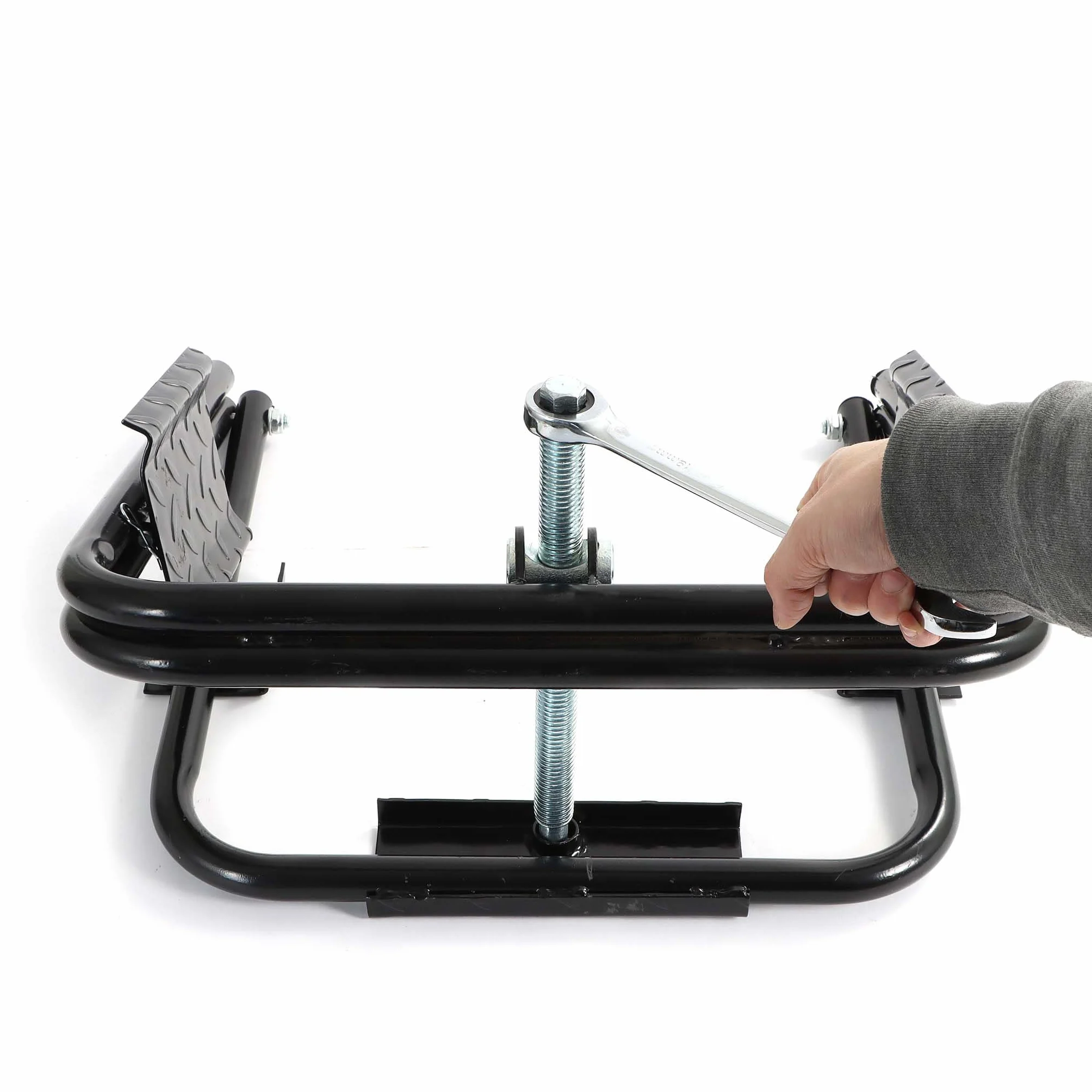 Wiltec Cric per camper fino a 1360 kg, livellatore per caravan con pneumatici da 13"-15", in acciaio robusto, con chiave di serraggio, stabilizzatore per camper, caravan,motorhome