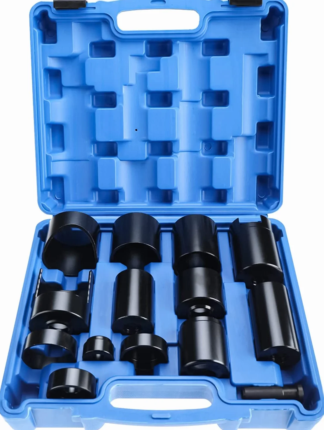 FreeTec Drift Set per pressa da Officina 14 Pezzi, Accessori per Trapano, Adattatore per Giunti sferici