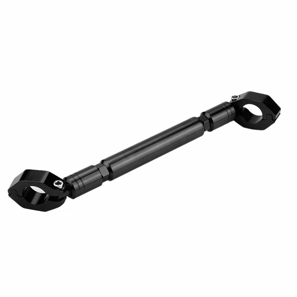 Zerone Barra Stabilizzatrice in Alluminio per Moto, Barra di Bilanciamento Manubrio Regolabile Universale per Manubrio da 22mm - Nero