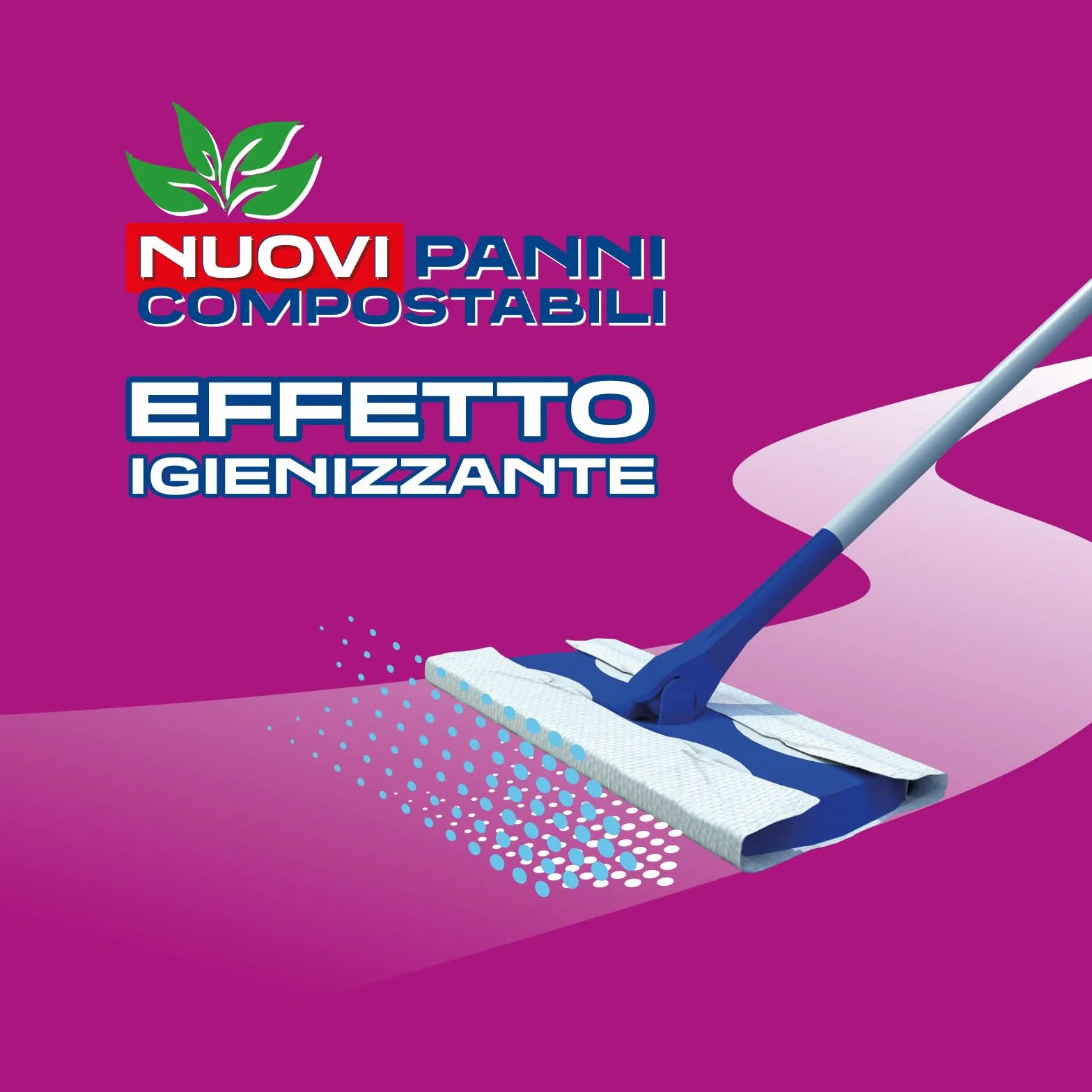 Brawn Pavimenti Panni Lavapavimenti Effetto Igienizzante oli Essenziali Eucalipto Vaniglia Doppia Superficie Pulente Senza Risciacquo 12 panni