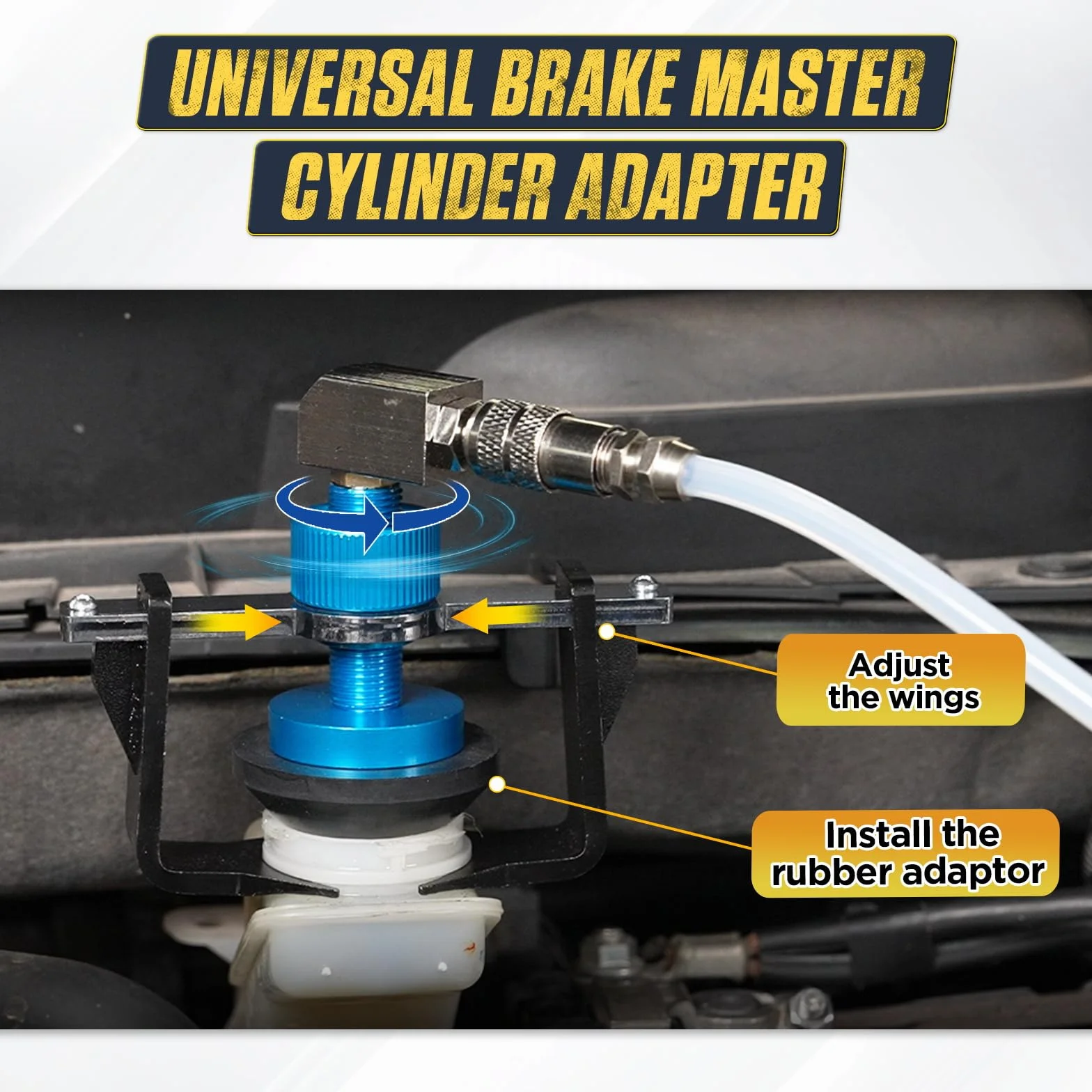 Spurgo freni 3L Set sostituzione liquido freni auto con contenitore aspirazione 1L 4 adattatori universali