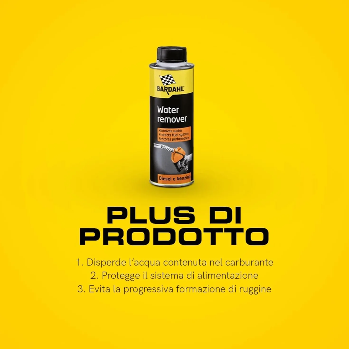 Bardahl Water Remover Additivo Carburante per Auto 300 ml