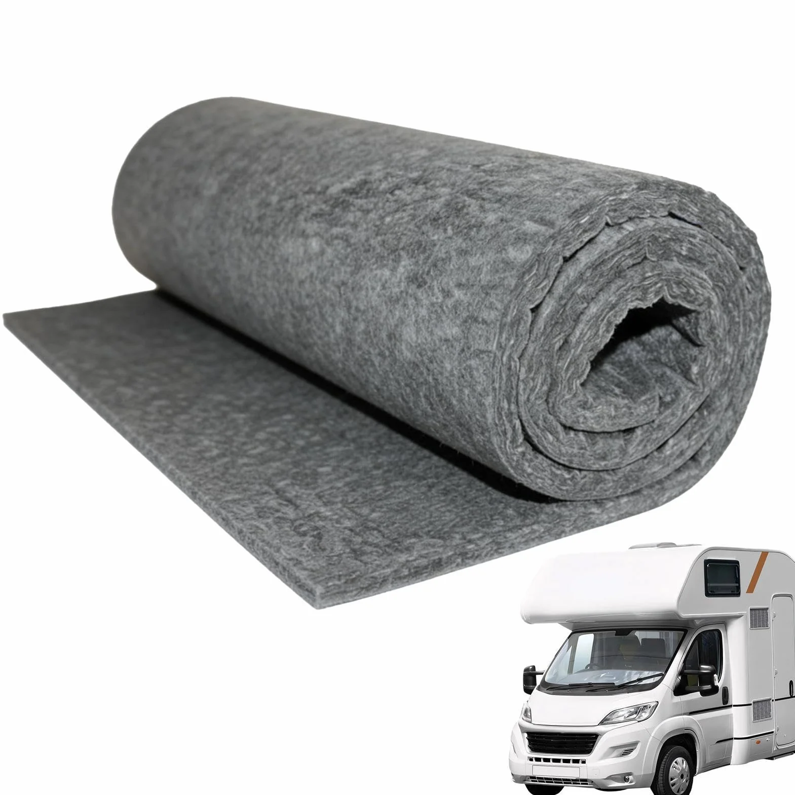 Automotive Sound Deadening Mat - Noise Insulation Sheet for Vehicle Interior Panels | Butyl Rubber with Aluminum Foil Layer, Cuttable Vibration Dampening Pad for Door Roof Floor Truck Van SUV RV