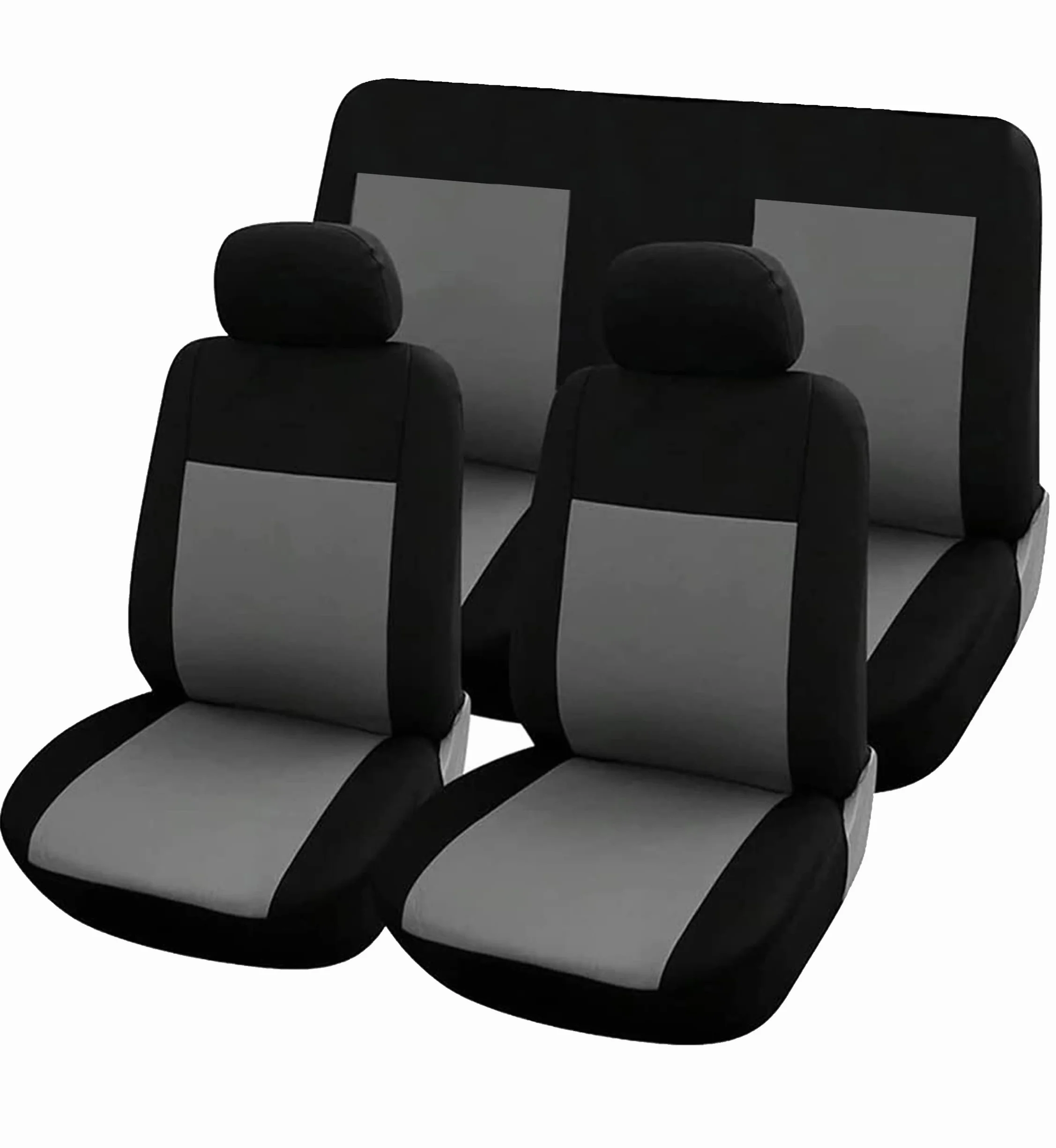 COPRISEDILI UNIVERSALI per Auto Protezione Sedili Grigio Nero Confortevole Traspirante