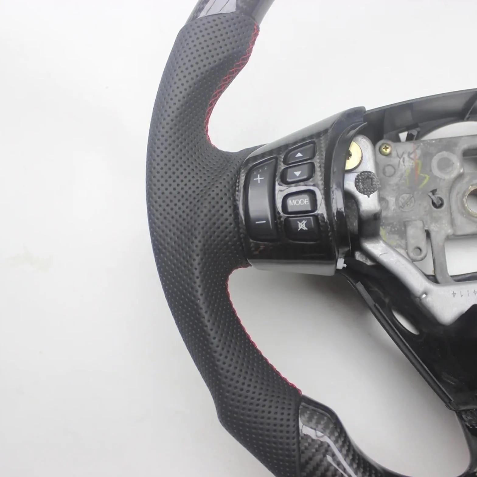 Volante in fibra di carbonio pelle compatibile Mazda RX-8 2004-2008