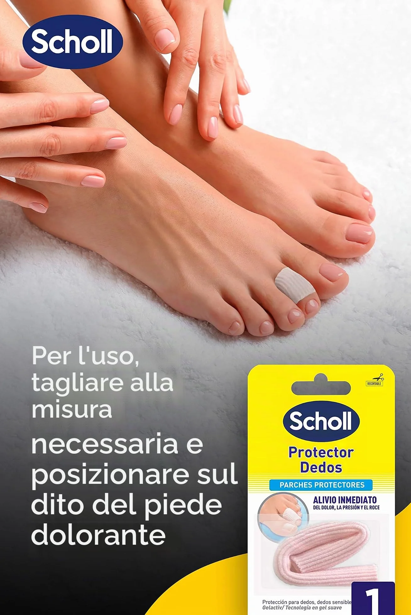 Scholl Protector Dedos Gel 1 Tubo
