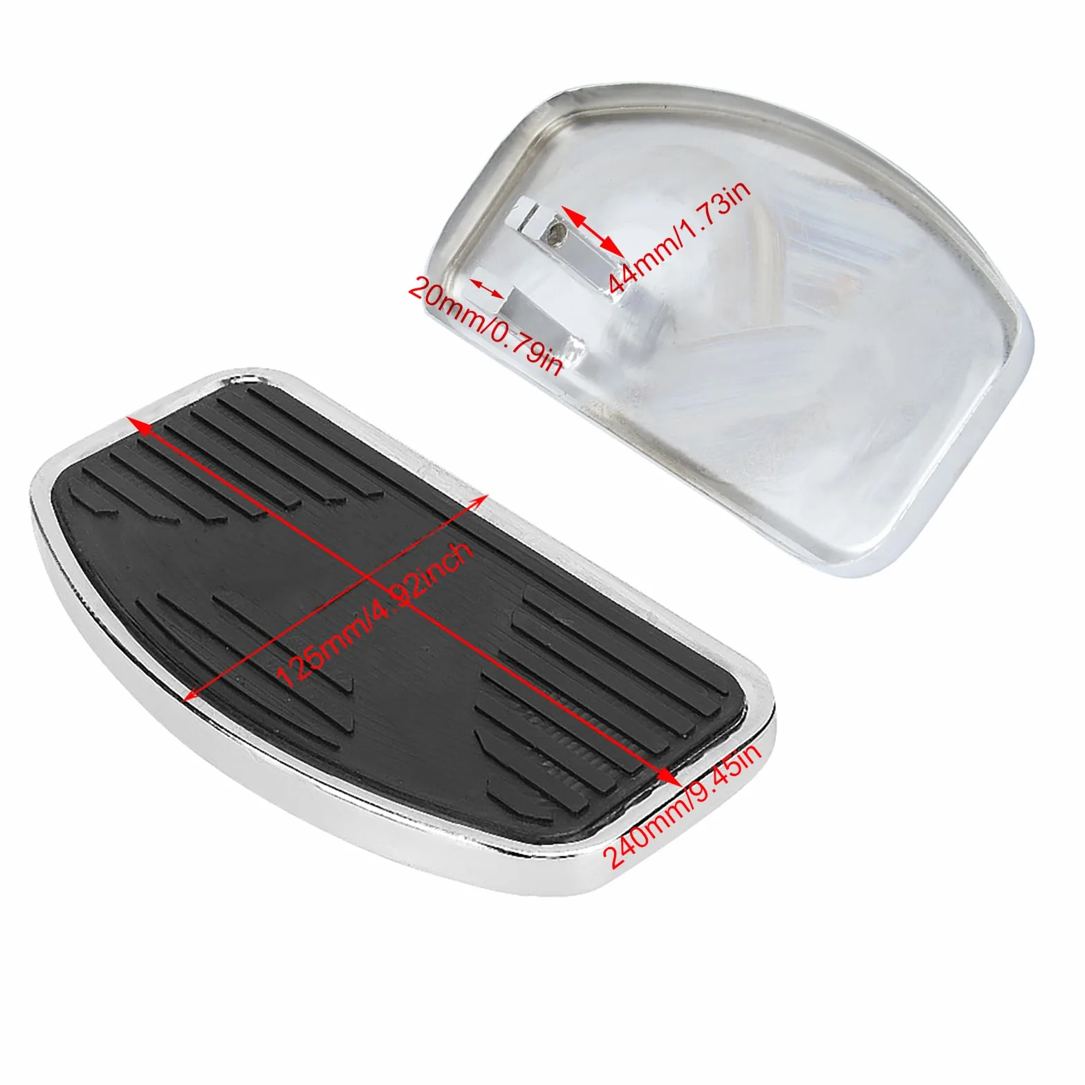 Pedane Moto, Pedana Pedale Moto Poggiapiedi Adatto per Shadow 750 ACE VT400/750 1997 1998 1999 2000 2001 2002 2003 Pedana Anteriore, Pedane Posteriori