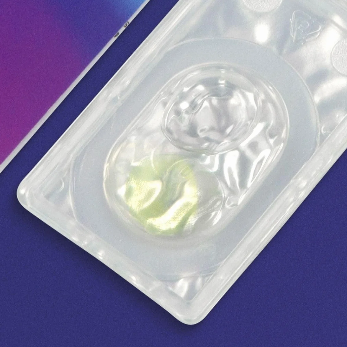 GLAMLENS Lenti a contatto colorate verdi Green mensili silicone idrogel 2 pezzi DIA 14.0 senza correzione