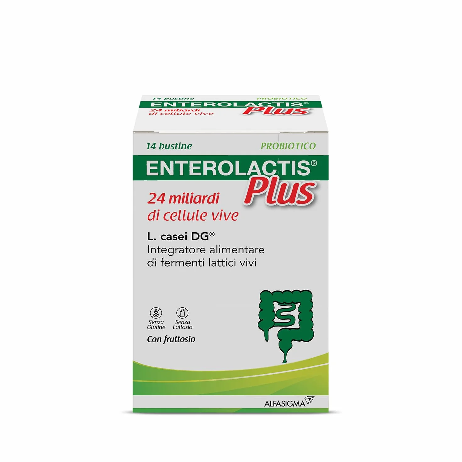 Enterolactis Plus 14 bustine: probiotici fermenti lattici per flora intestinale