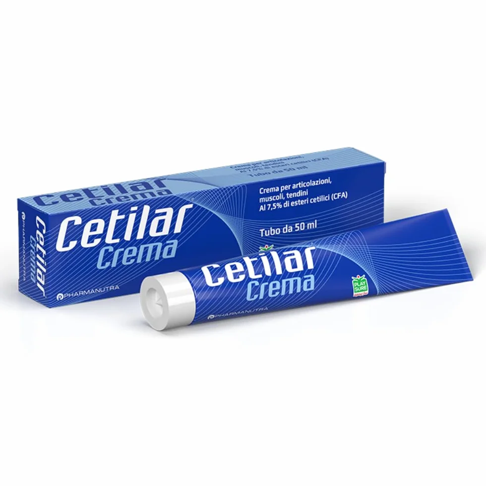 Cetilar Crema 50 ml Pharmanutra, Formula a base di esteri cetilici (CFA 7,5%) per articolazioni, muscoli e tendini