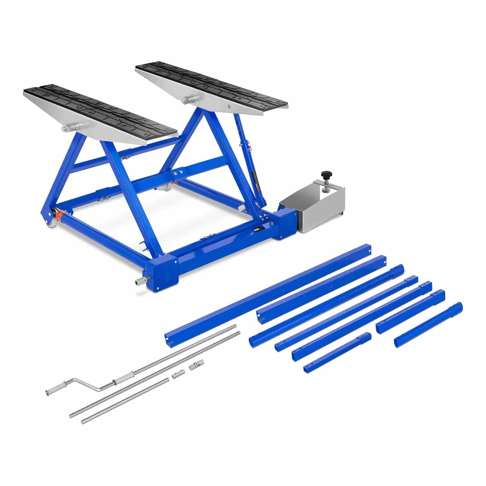 MSW Sollevatore Auto Portatile Cric per Veicoli MSW-HB-1500 (1.500 kg, Da 150 a 585 mm, Acciaio, 1.300 mm)