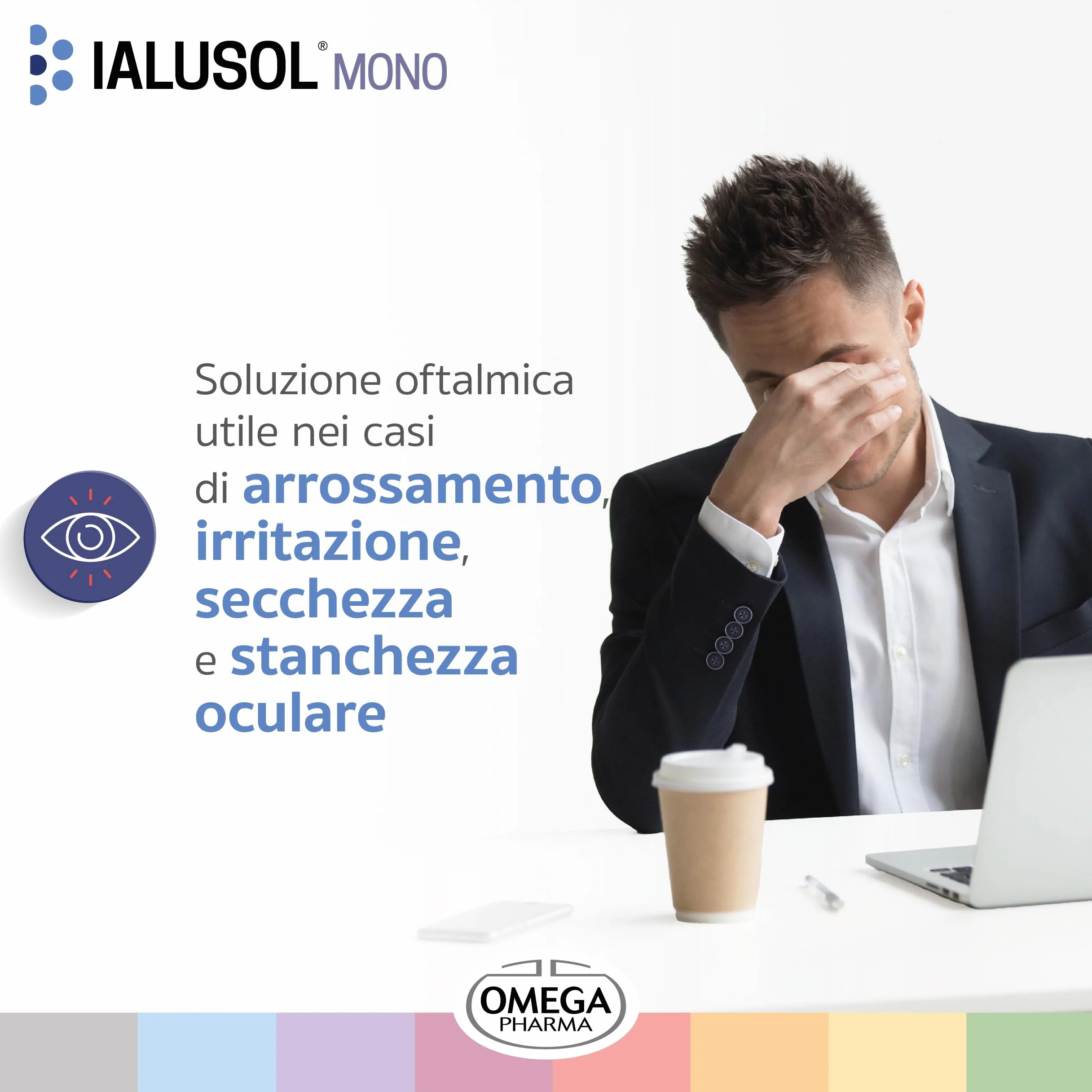 Omega Pharma Ialusol Gocce Monouso Oculari Acido Ialuronico 20 Microcontenitori