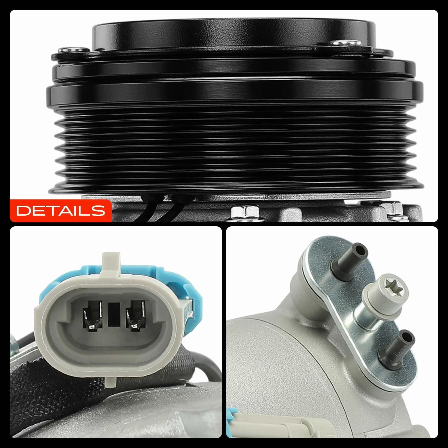 Frankberg Compressore aria condizionata con frizione Compatibile Corsa C X01 Astra G T98 F70 F35 Meriva X03 Zafira A T98 Combo