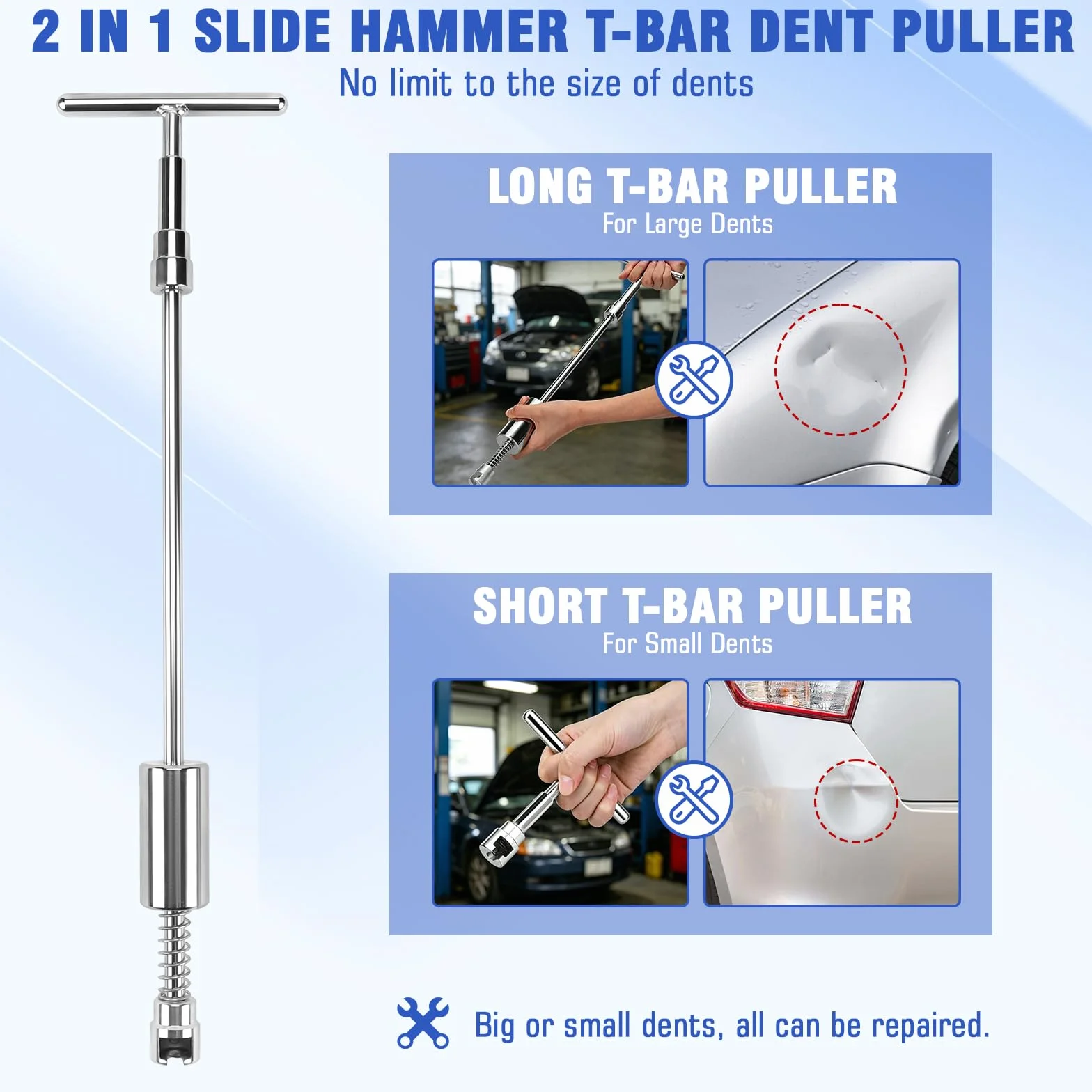 Tirabolli per Carrozzeria Auto, 78Pcs Kit Levabolli Auto, Kit Tirabolli per Carrozzeria, Kit Estrattore a Ponte Estrattore a Martello per Ammaccature, per Auto Rimozione Ammaccature su Veicoli/Portier
