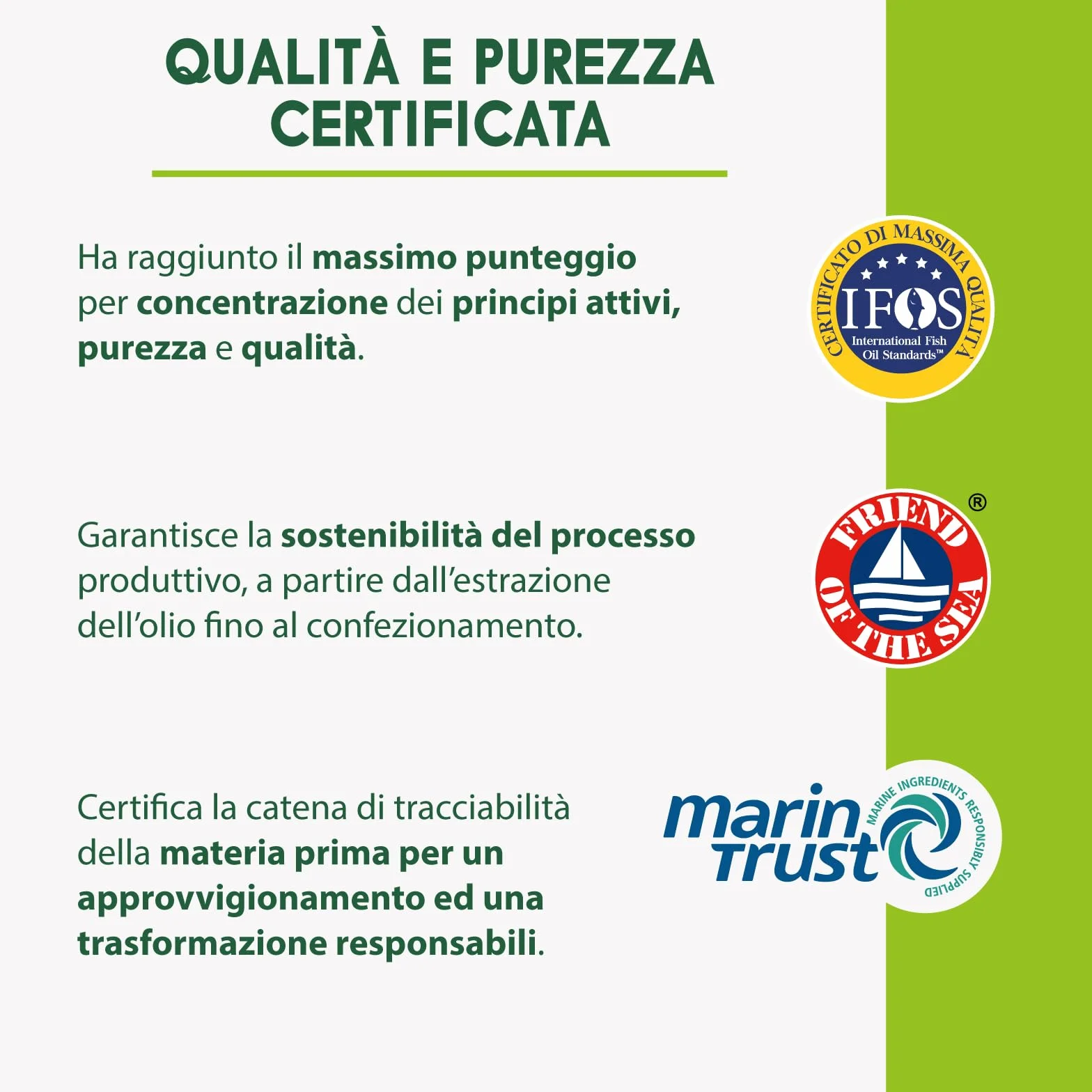 Enervit Enerzona Omega 3 RX 270 Capsule 1g Integratore Omega 3 IFOS Acidi Grassi Cuore Vista Cervello Olio di Pesce 1000mg Senza Glutine