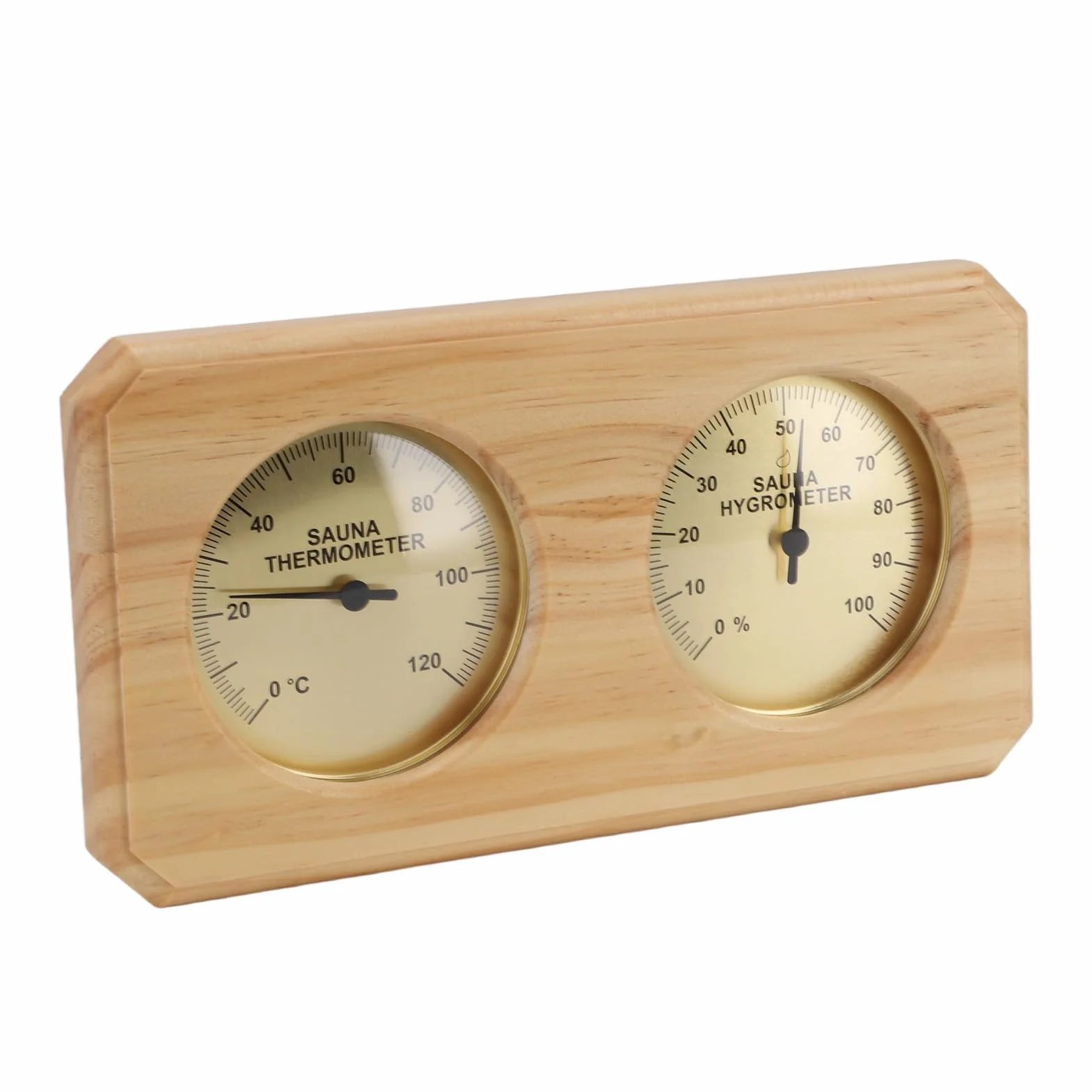 Termometro da sauna a parete igrometro legno 2 in 1 misuratore temperatura umidità