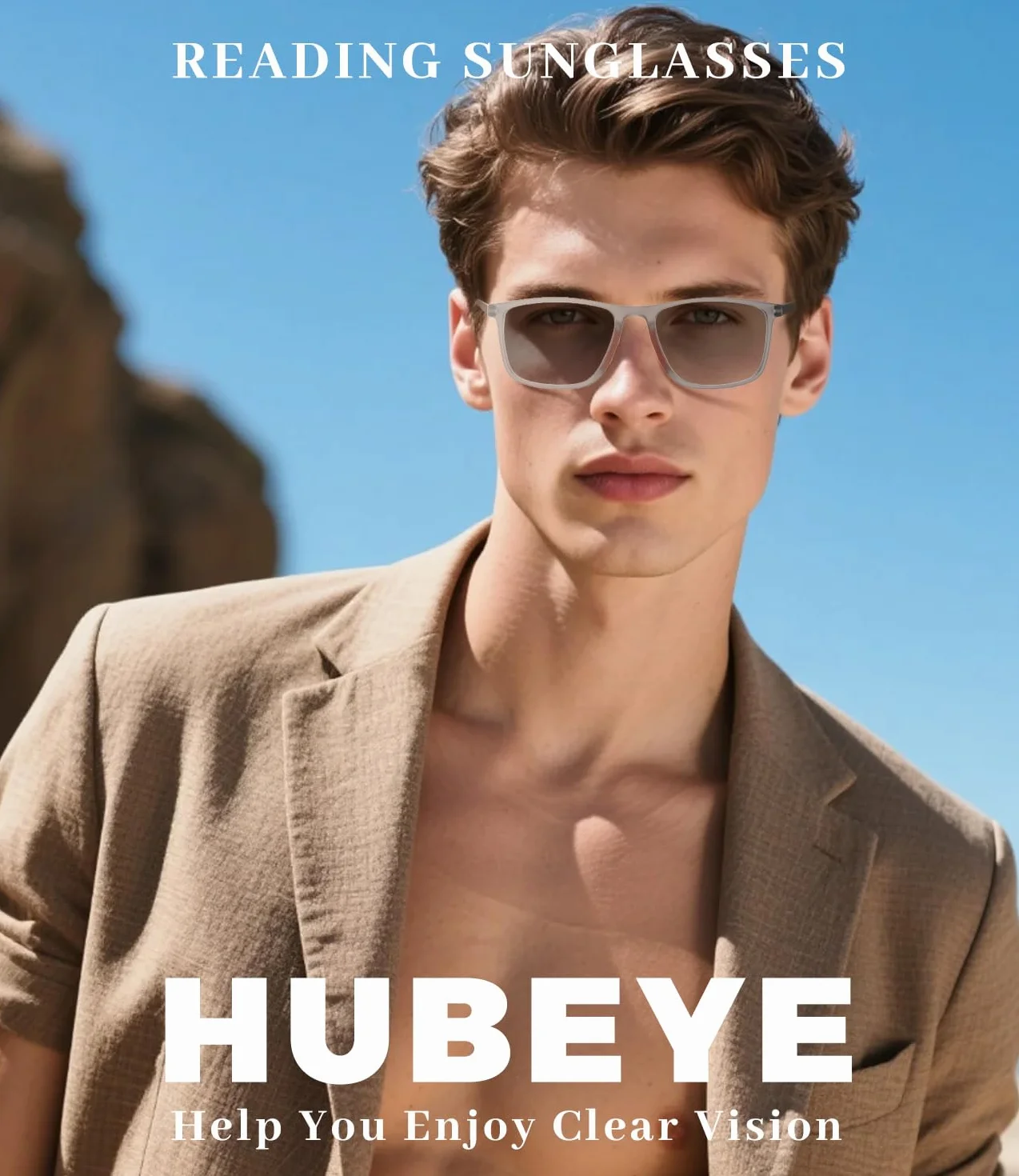 Hubeye Okulary do czytania sportowe unisex TR90 ultralekkie elastyczne antyniebieskie światło (Nero+Blu+Trasparente, 2.50)