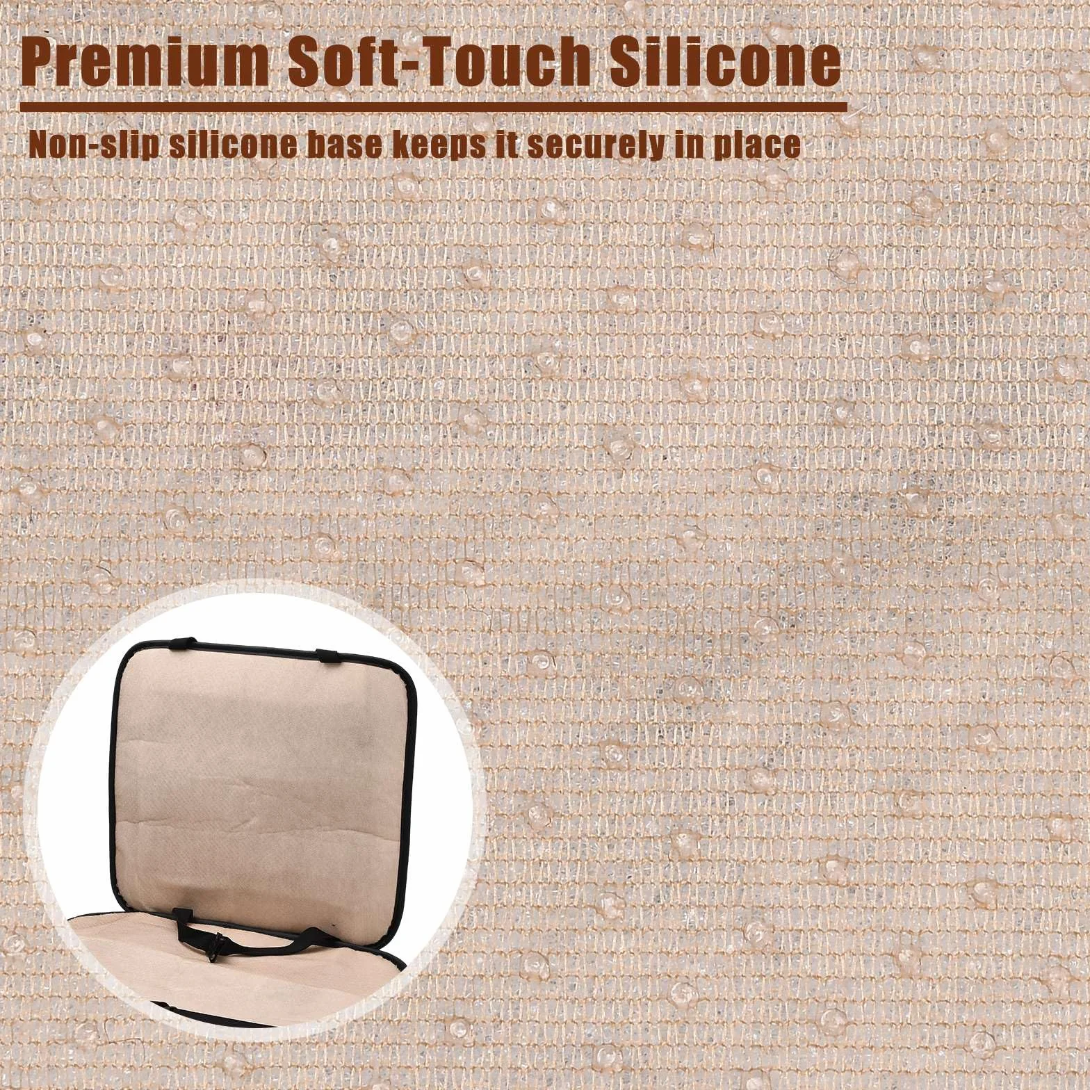 Blueshyhall Coprisedile per trattore, traspirante, rinfrescante, sedile per trattore, sedile in seta di ghiaccio e similpelle, antiscivolo, lavabile, rivestimento per carrelli elevatori (nero)