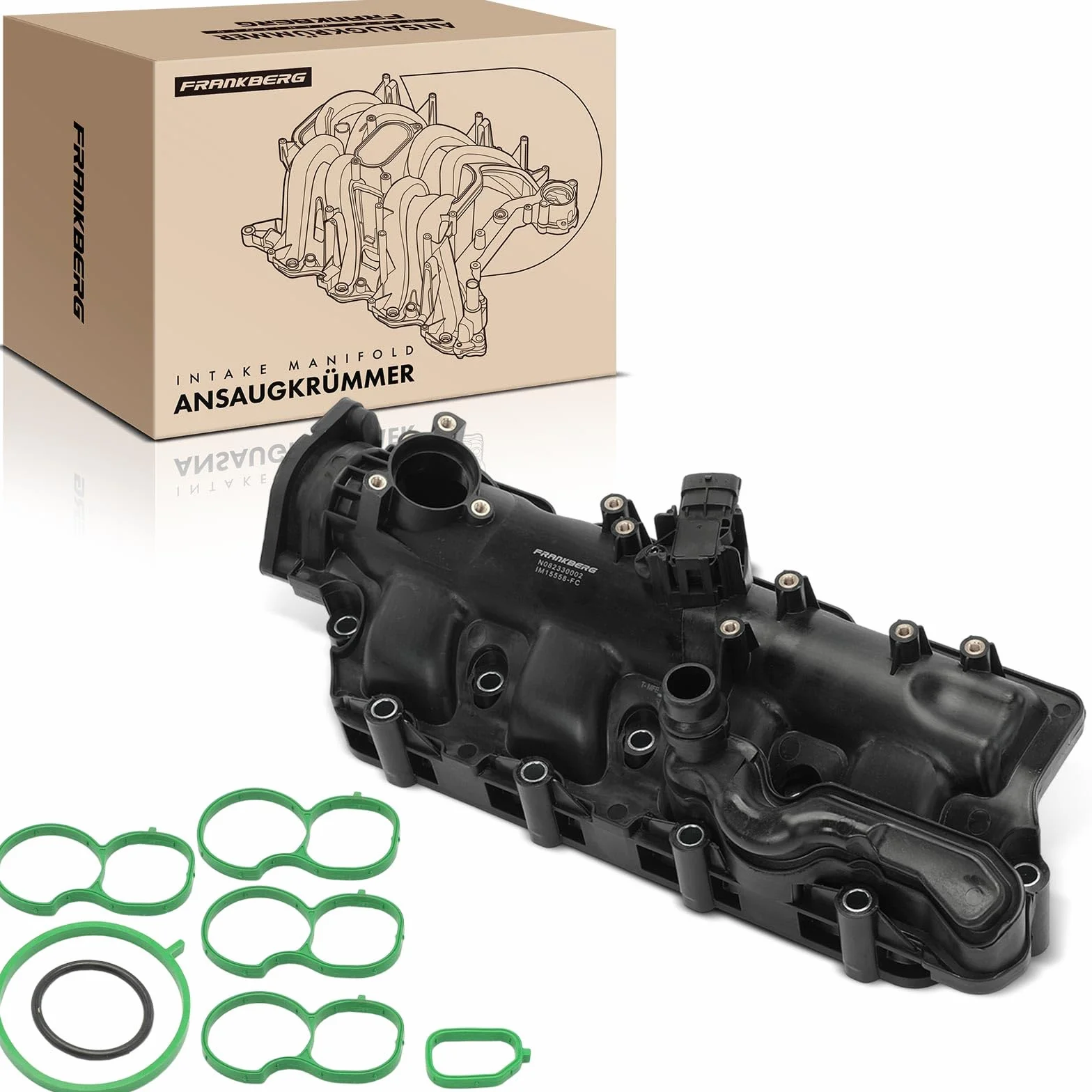 Frankberg Collettore di aspirazione Tubo di aspirazione Compatibile con Sedici 189 2.0 D MultiJet 4x4 Sedici 189 2.0 D MultiJet Ducato Furgone 250 115 MultiJet 2.0 D Doblo Pianale/Telaio 55215558