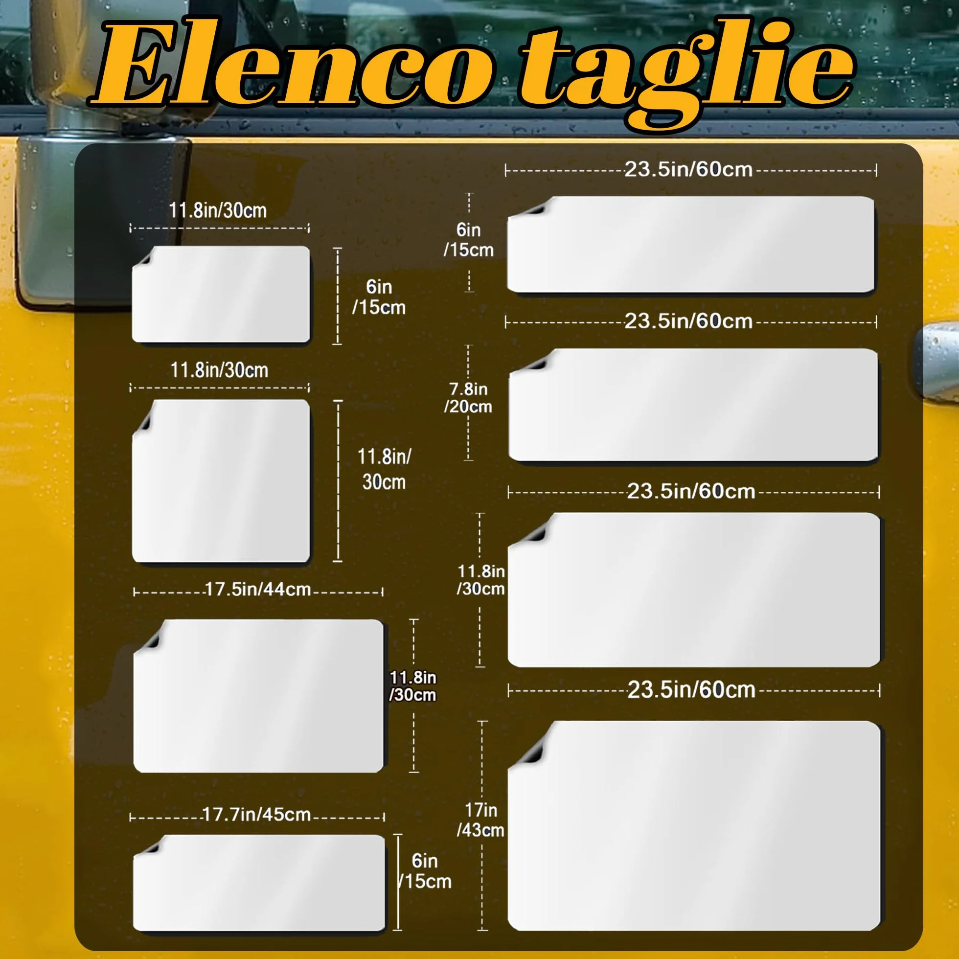 Adesivi per Auto Magneti Personalizzati con Testo e Logo, Magnete Pubblicità Aziendale