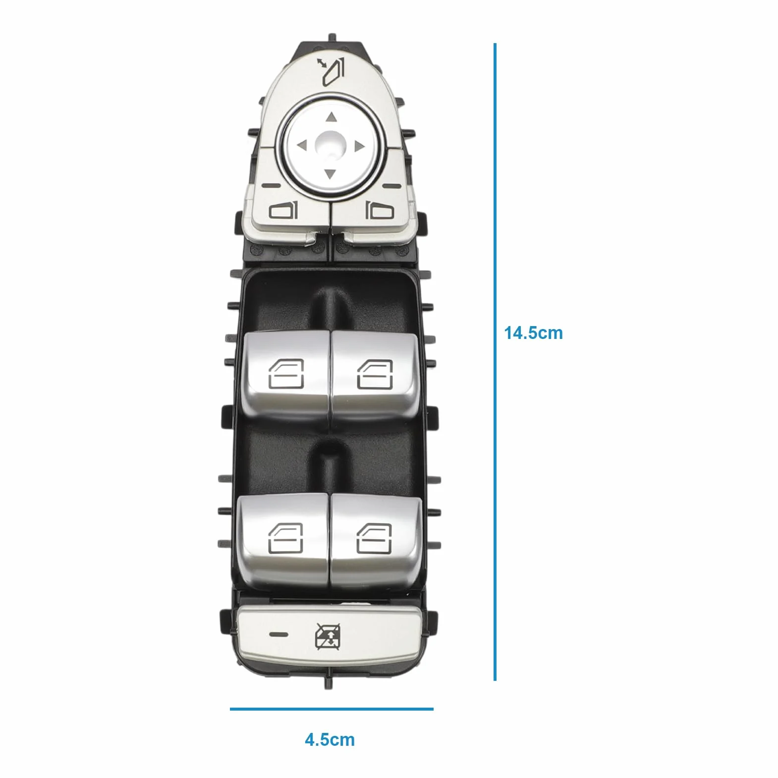 Interruttore Alzacristallo Elettrico compatibile con Merce-des Classe C W205 AMG S205 GLC X253 Classe A Pulsante Finestrino Laterale Conducente 2229056800 2059056811