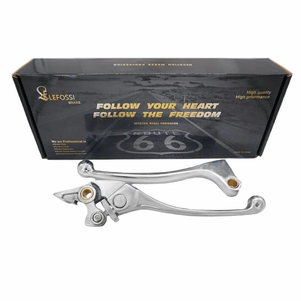 Leva del freno frizione motociclo Compatibile Honda CBR 600 F1 F2 F3 F4 F4i 87-07 CBR 900 RR 93-99 CB 900 919 Hornet 02-06 CB 600 Hornet 98-06 Polished Silver