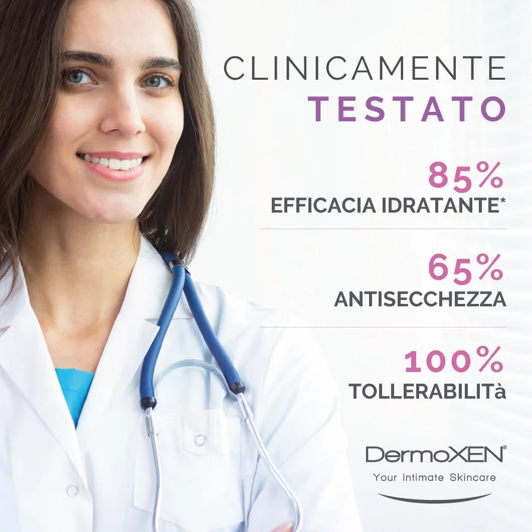 DERMOXEN Gel Intimo con Acido Ialuronico e Acido Lattico 30ml Idratante Lenitivo Antiage