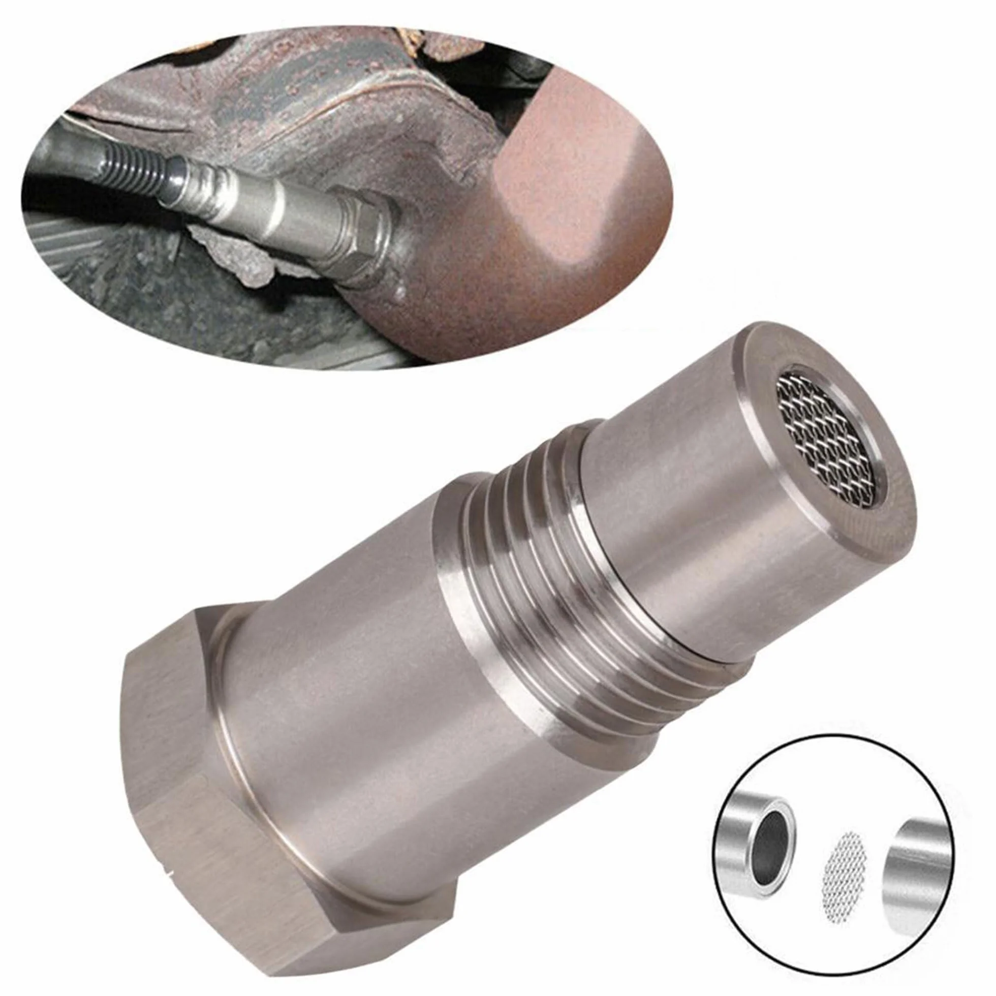 Emulatore Sonda Lambda 2 pezzi Prolunga Sensore di Ossigeno M18 x 1,5 mm Filtro O2 Adattatore 45 mm per Auto