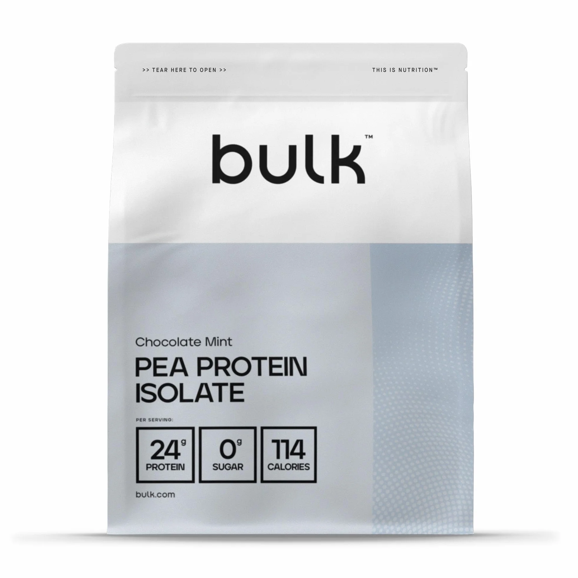 Bulk Pea Protein Isolate Powder, Vegan Protein Shake, Chocolate Mint, 1 kg