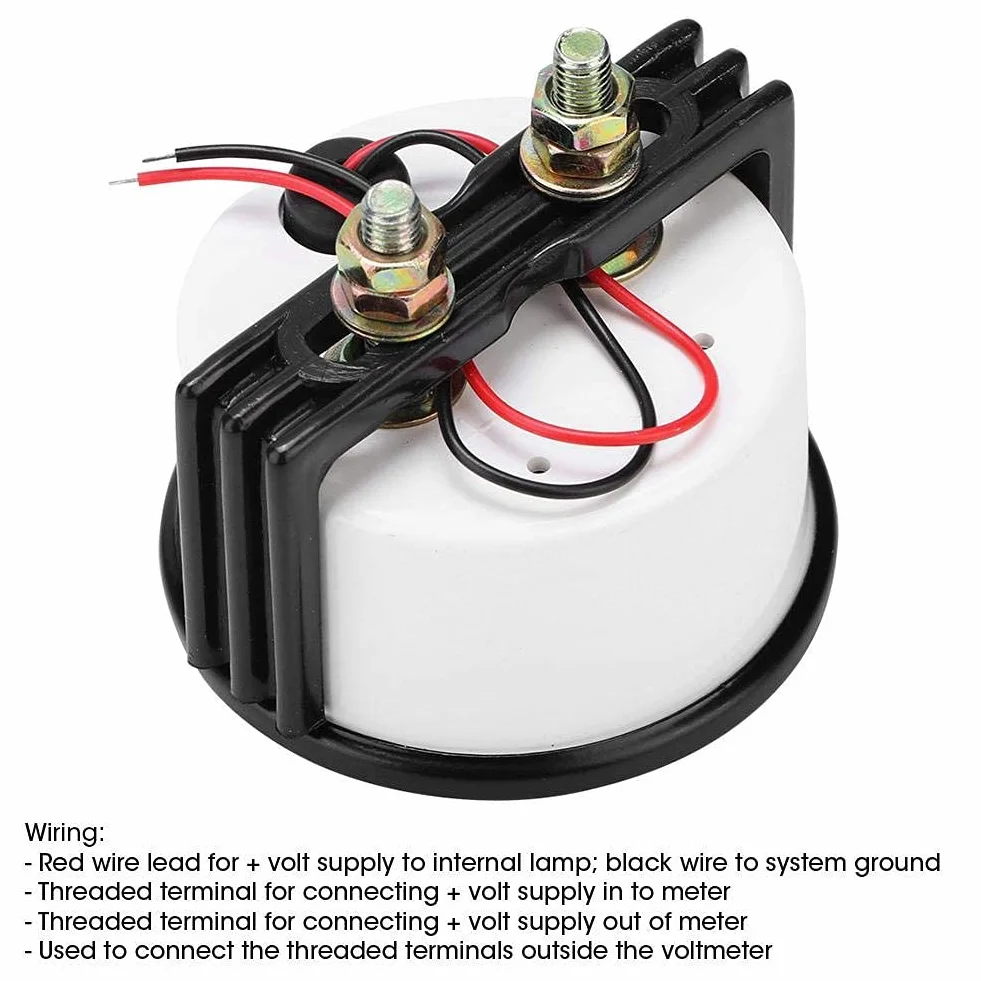 12V 60-0-60 Amp Ammeter Meter Universal Ammeter 52m / 2in universale per veicolo//amperimetro coche 12v