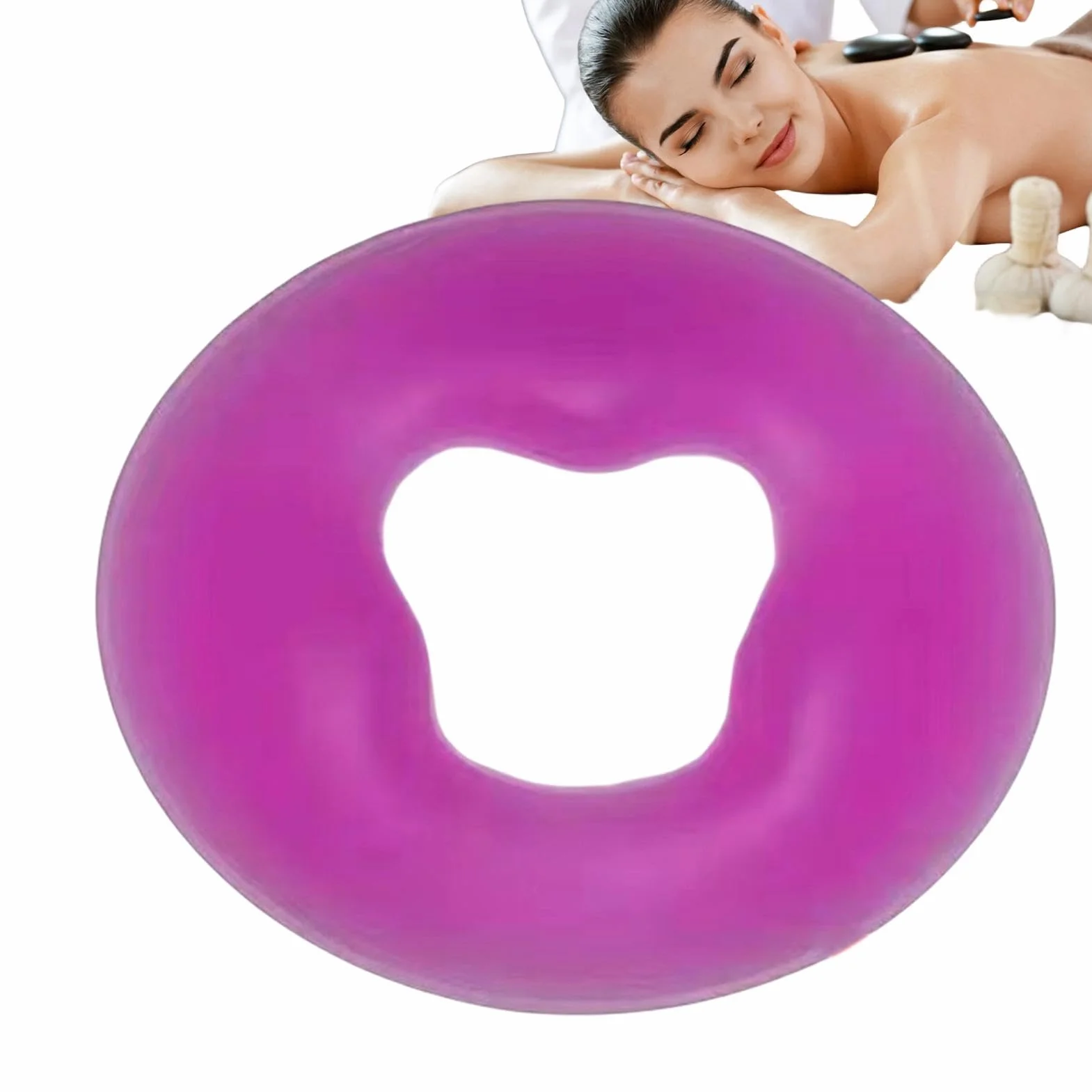 Poggia-viso in silicone, cuscino per massaggio rilassante per casa e saloni