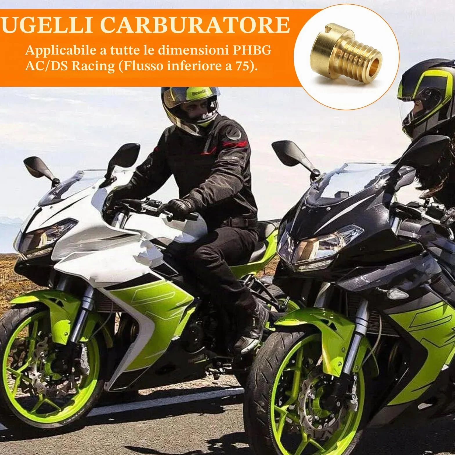 Kit di Getti Carburatore M5 Ugelli per Dellorto SHA PHBG 55-150