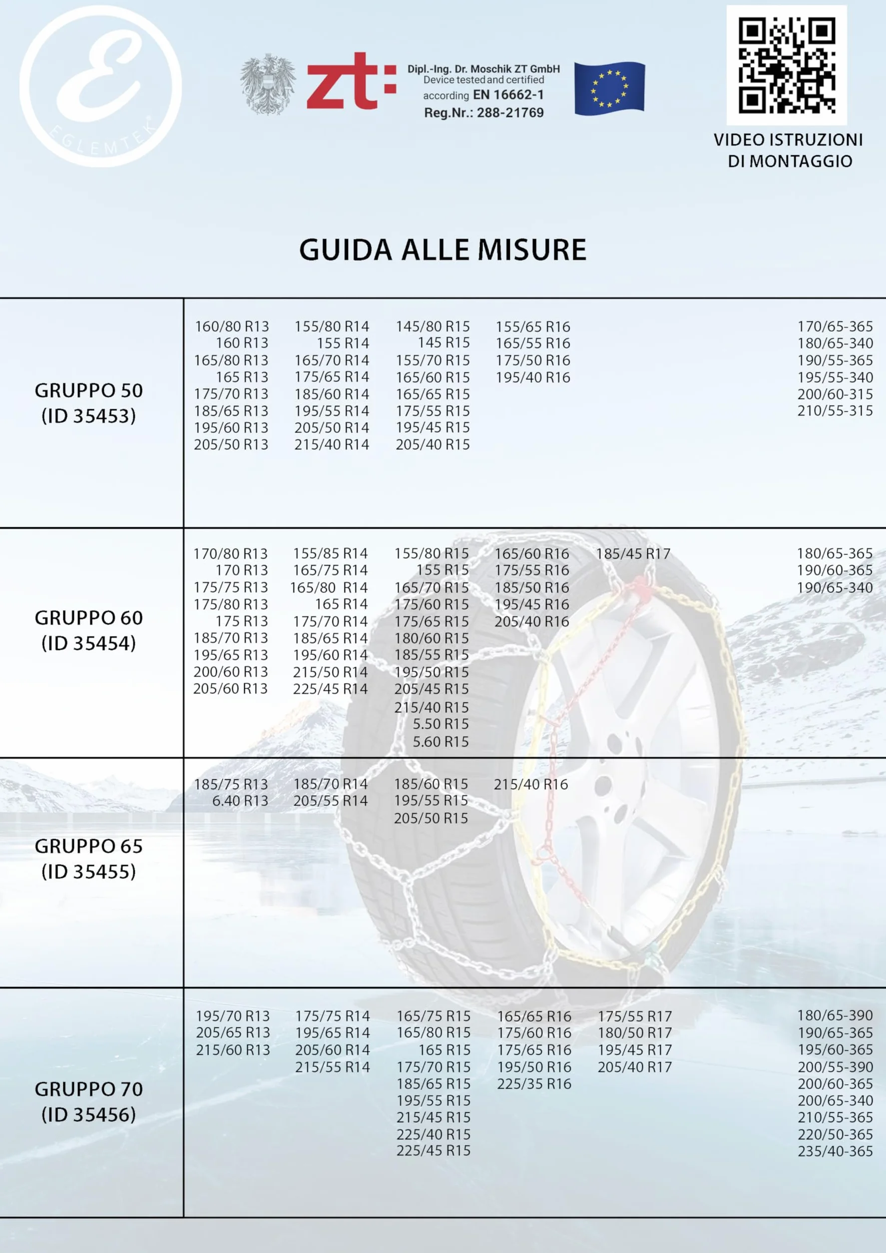 Catene Da Neve Auto Omologate Montaggio Rapido 9 mm Metallo Tensionatore Autobloccante Misura 80