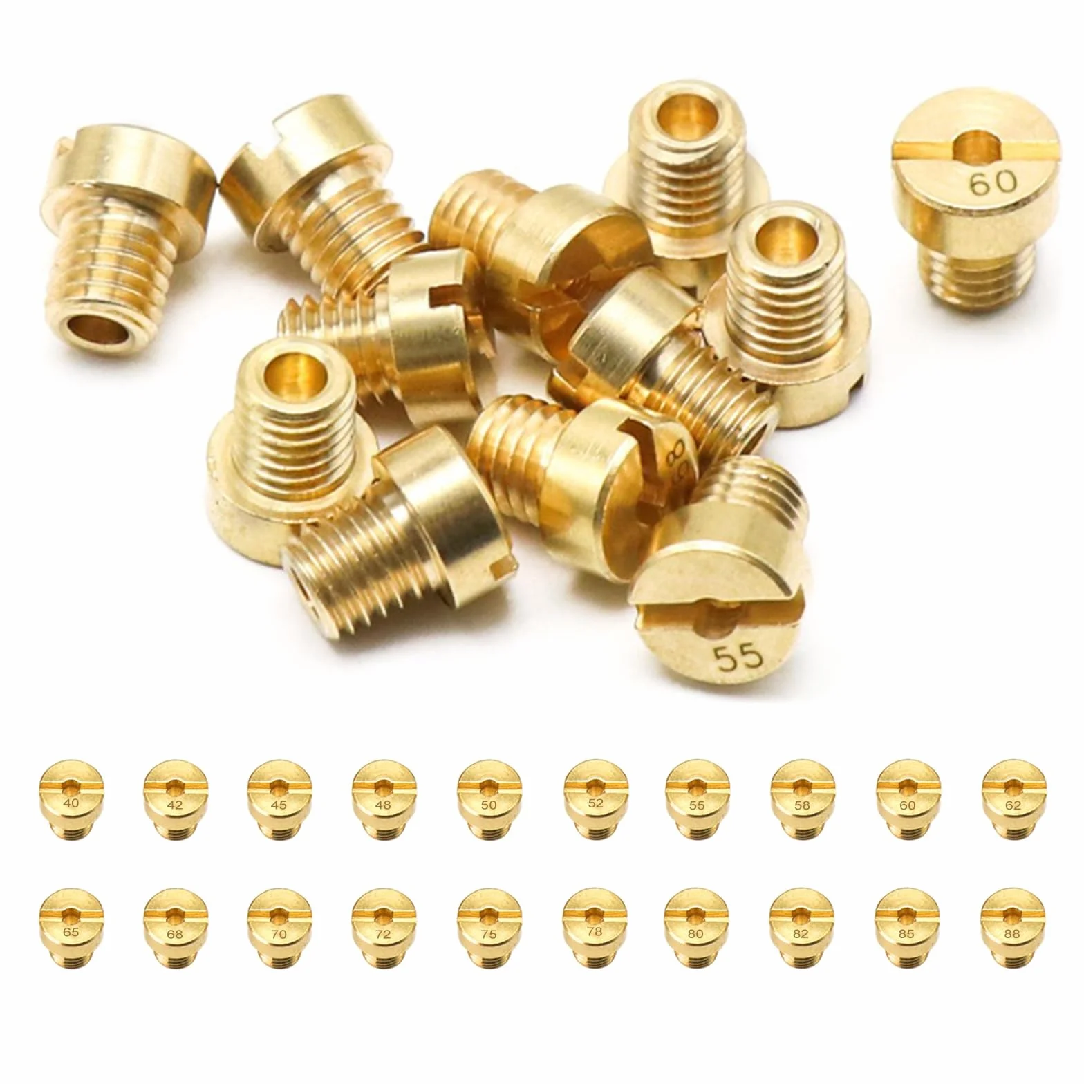 Getto Carburatore in Ottone M5 20 Pezzi per Motor Roller