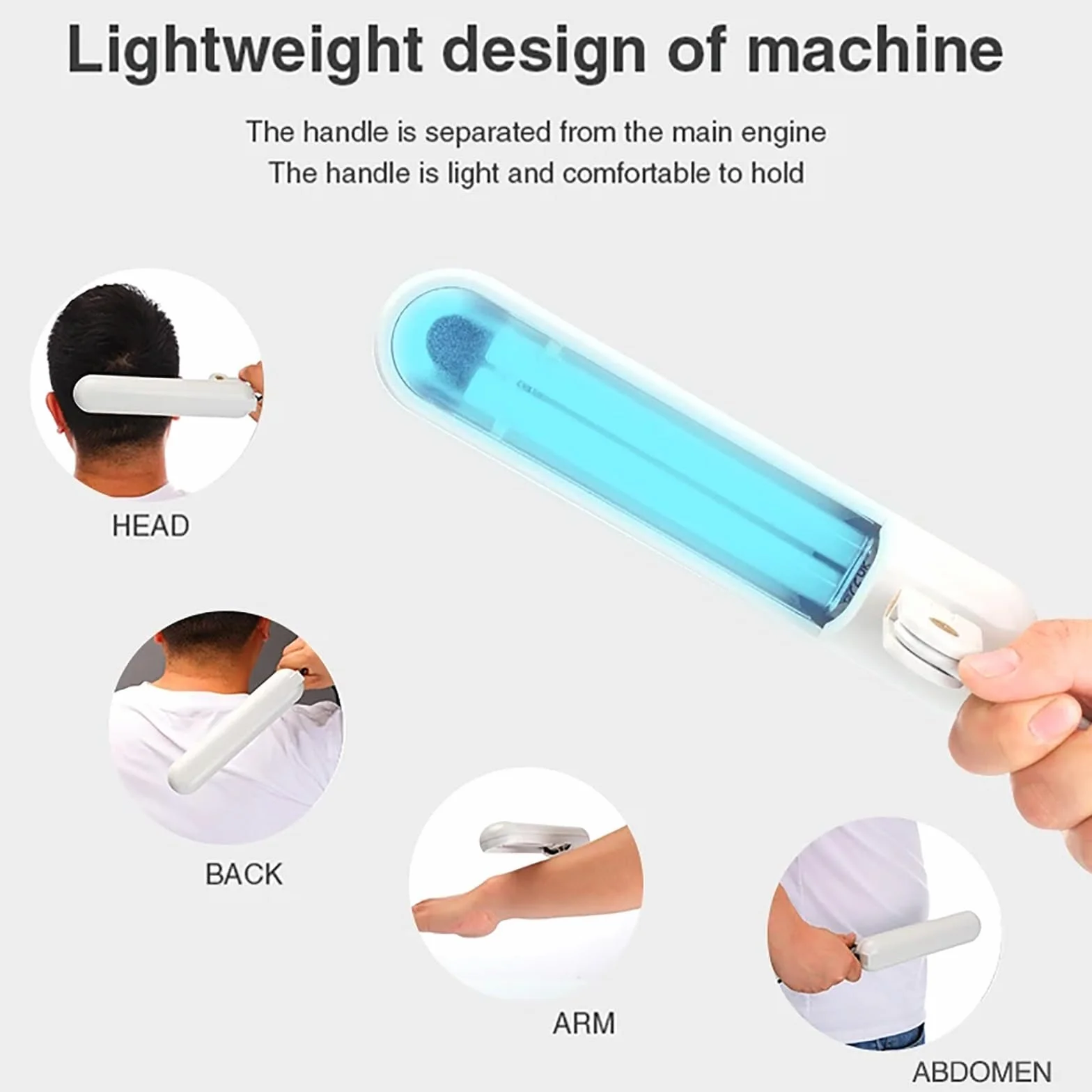 Lampada UVB per fototerapia pelle corpo 48 cm² con timer occhiali portatile