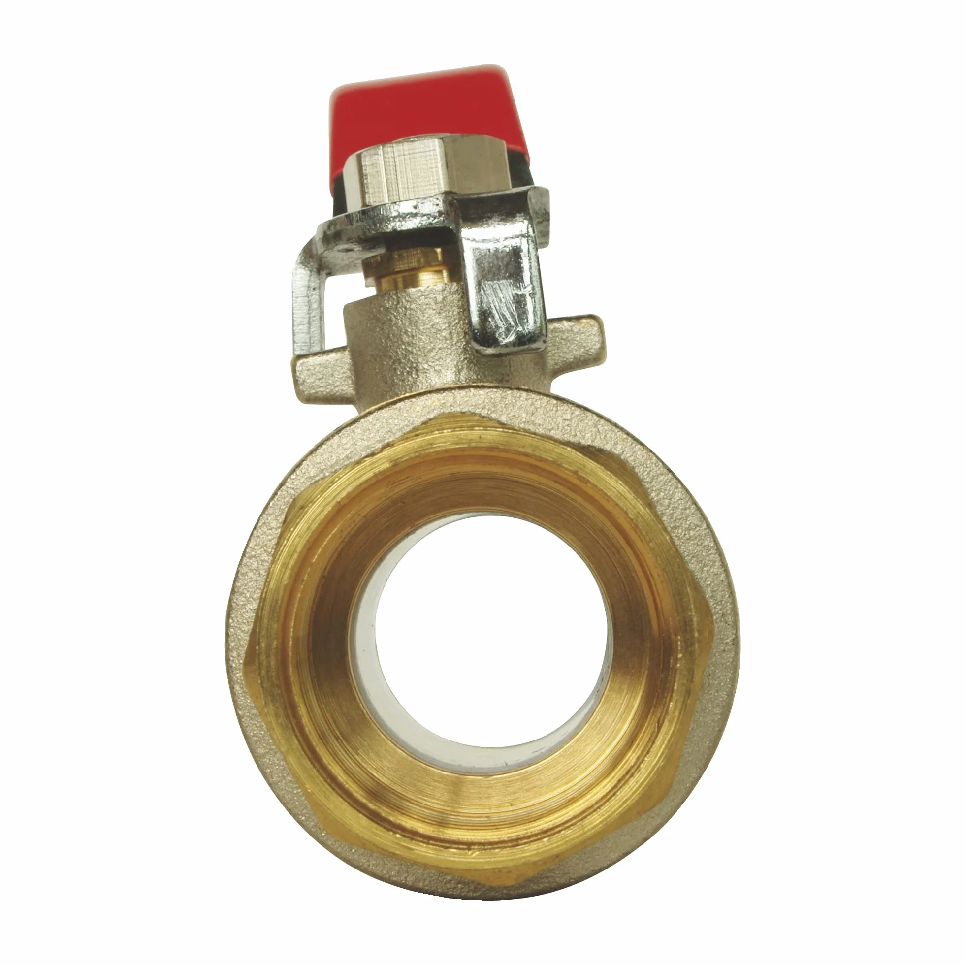 SOMATHERM Valvola a sfera Maschio/Femmina 26/34 Maniglia piatta reversibile Passaggio integrale