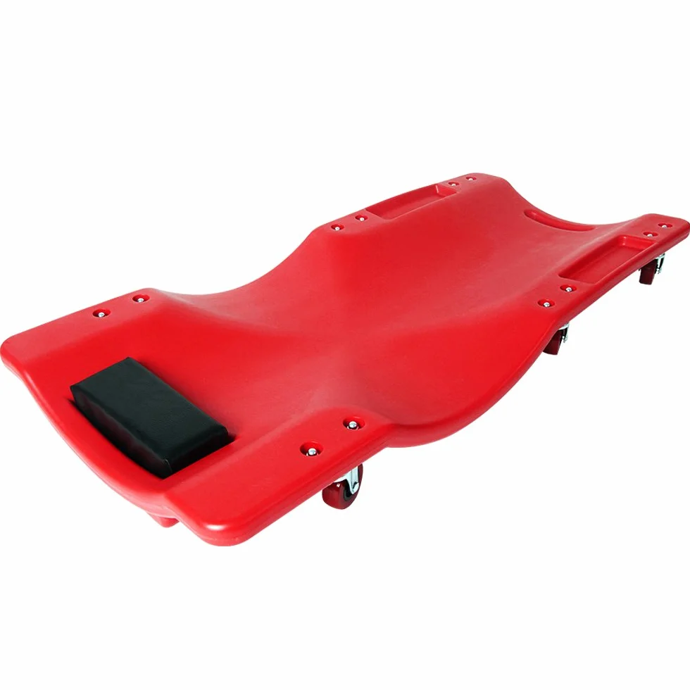 Deuba Carrello sotto Auto Poggiatesta 6 Ruote 360° Forma Ergonomica Lettino sotto Macchina Officina