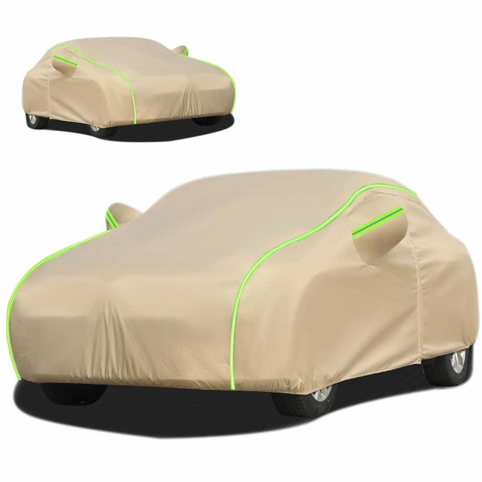 Telo Copriauto Antigrandine per 𝖢𝗂𝗍𝗋𝗈𝖾𝗇 C3 2024, Impermeabile Traspirante Copertura per Auto Telone Anti UV Anti Vento Antipolvere, Telo Copri con Cerniera(Brown,per 𝖢𝗂𝗍𝗋𝗈𝖾𝗇 C3 2024)