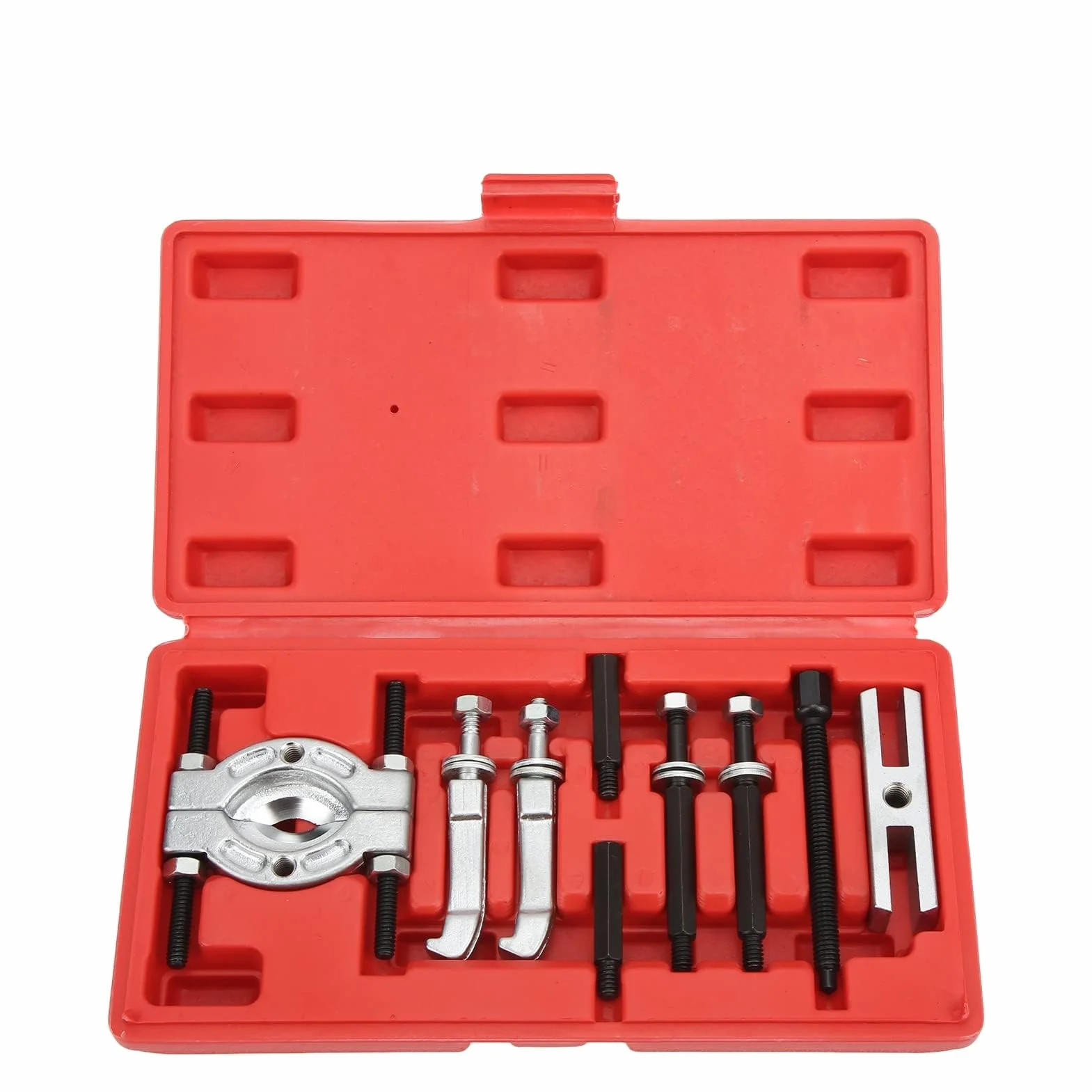 9pcs Set Estrattori per Separatori Cuscinetti Set Estrattori per Separatori di Cuscinetti Kit di Strumenti per La Rimozione di Cuscinetti Portatili Separatore di Cuscinetti in Metal
