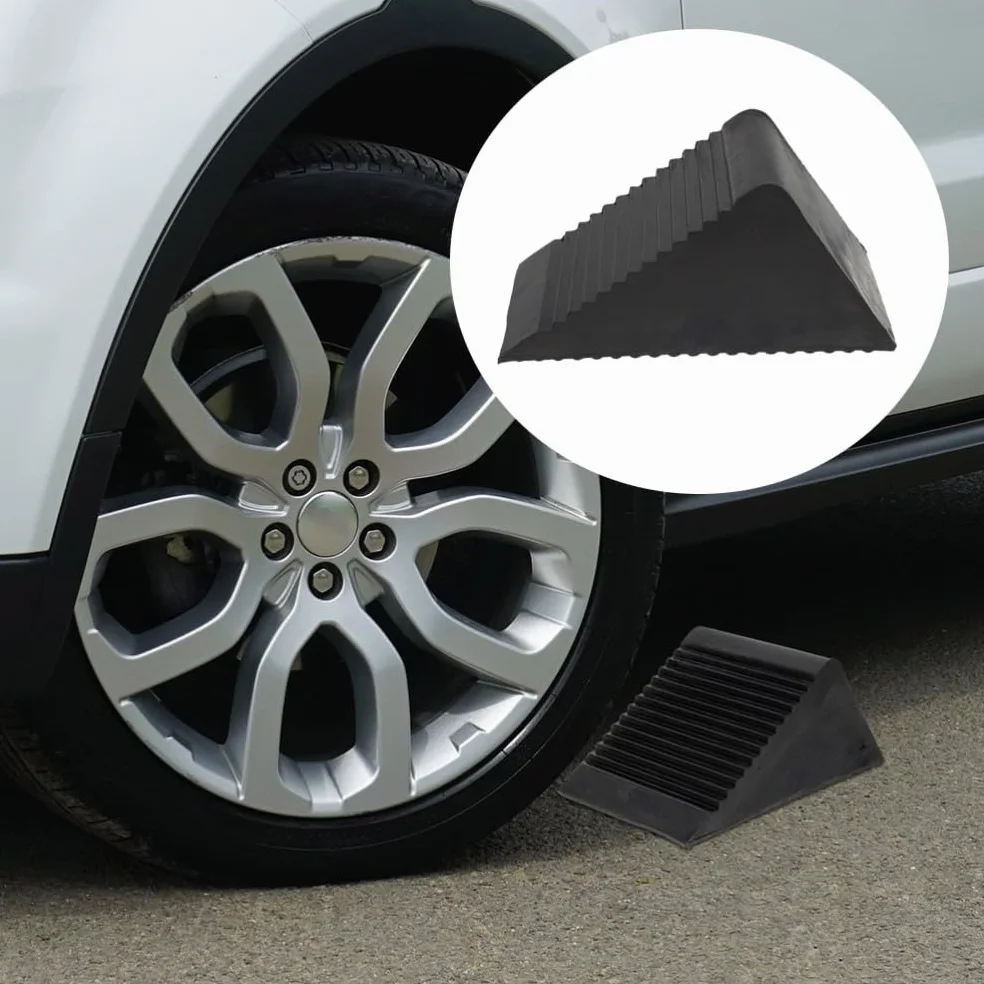 Cunei Antiscivolo Per Ruote Fermaruota Triangolari Per Auto e Camion Design Portatile e Leggero