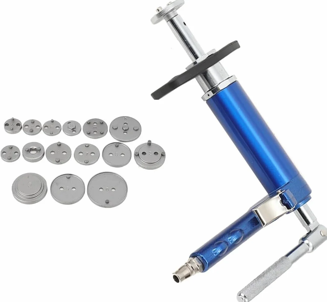 Arretratore Pistoncini Freni 16 Pezzi Kit Set Smontaggio Ripristino Pinza Freno Disco